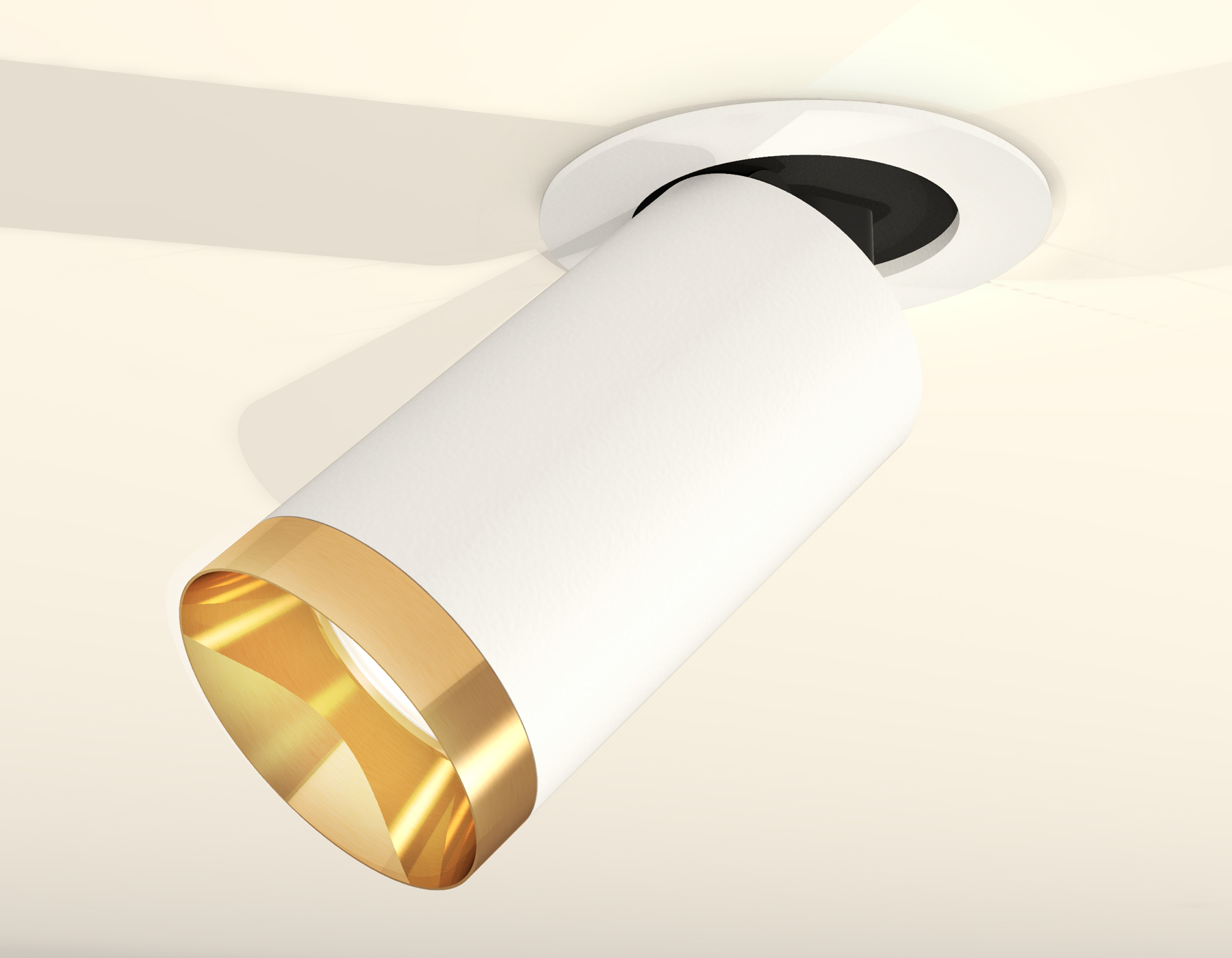 Встраиваемый поворотный светильник XM6322204 SWH/PYG белый песок/золото желтое полированное MR16 GU5.3 (A2241, C6322, N6134)