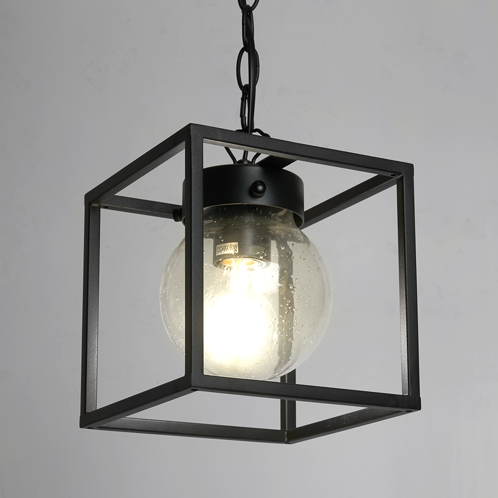 Светильник садово-парковый Feron PL705 на цепочке 60W E27 230V, черный