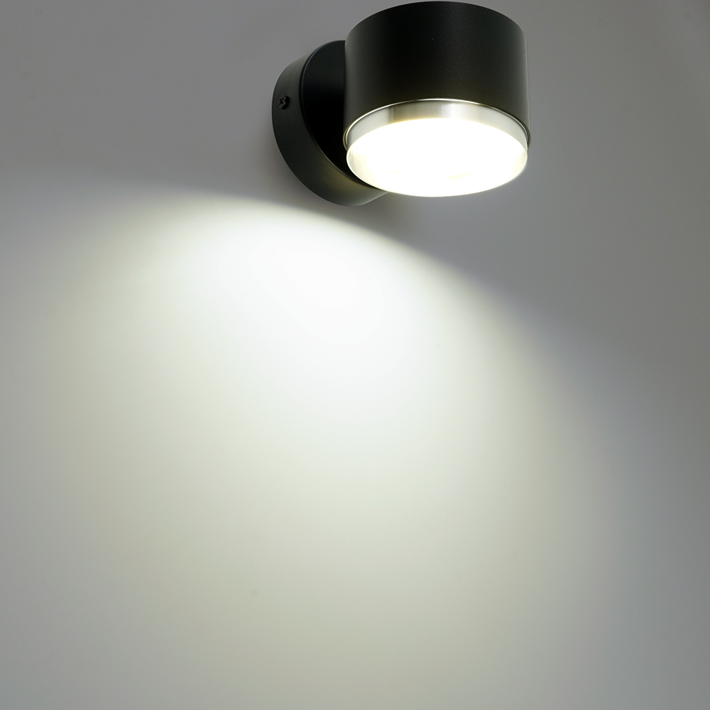 Светильник  настенный Feron HL4598  Barrel DUET 12W, 230V,GX53, черный + хром IP20