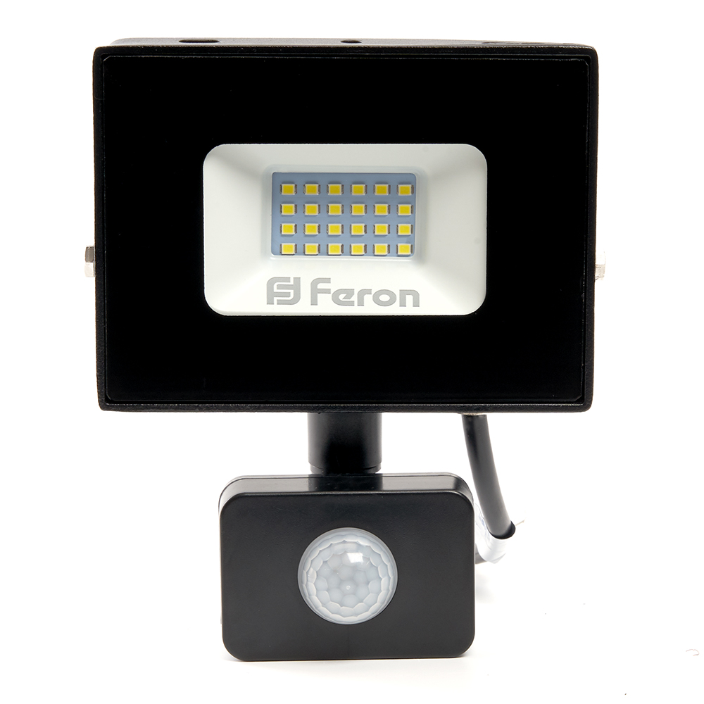 Светодиодный прожектор Feron с датчиком LL-907 IP44 30W 6400K Светодиодный прожектор Feron с датчиком LL-907 IP44 30W 6400K