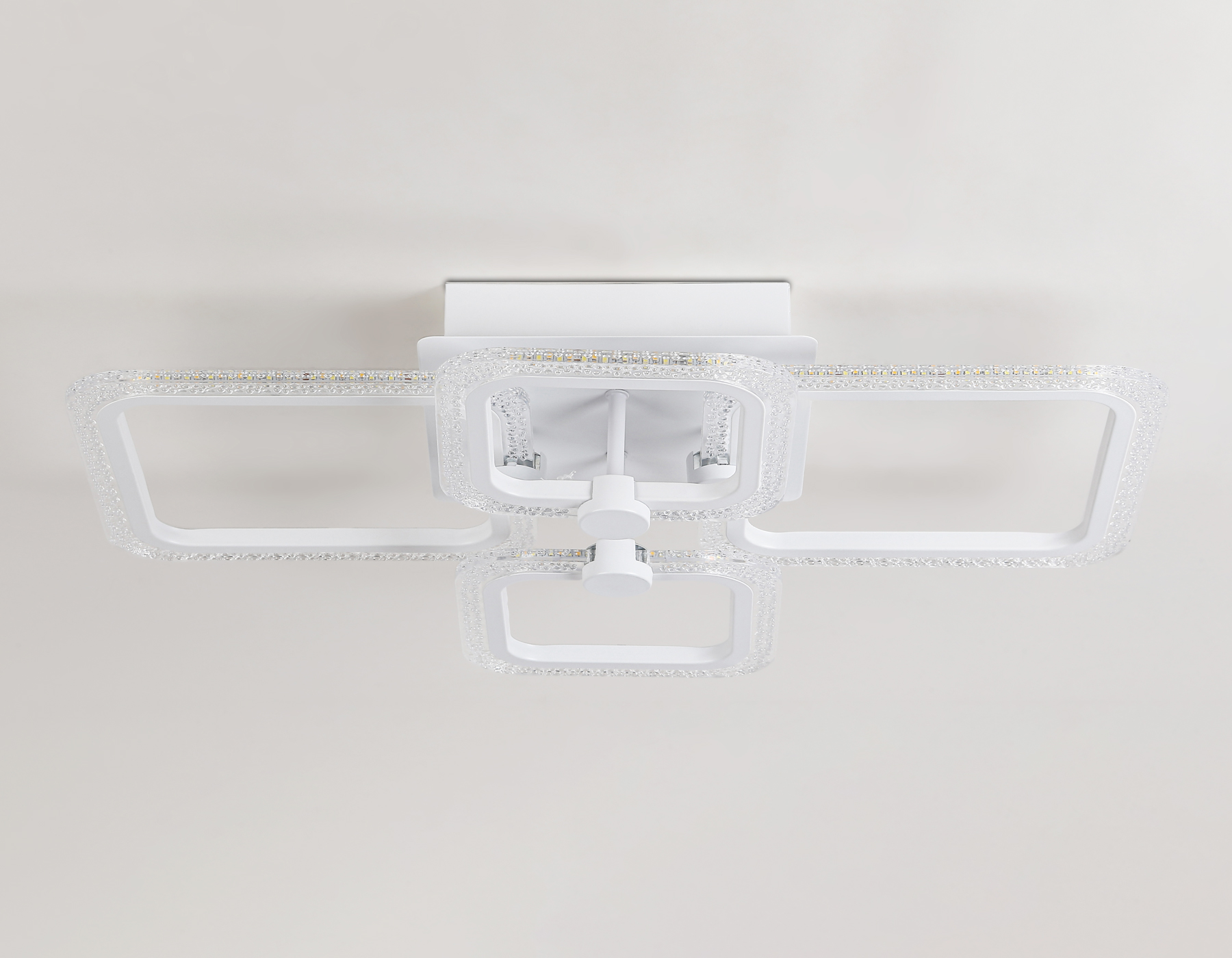 Потолочный LED светильник FA5309/2+2 WH белый 3000+6400K/4200K/6400+3000K 62W 560*480*120 (ПДУ ИК)