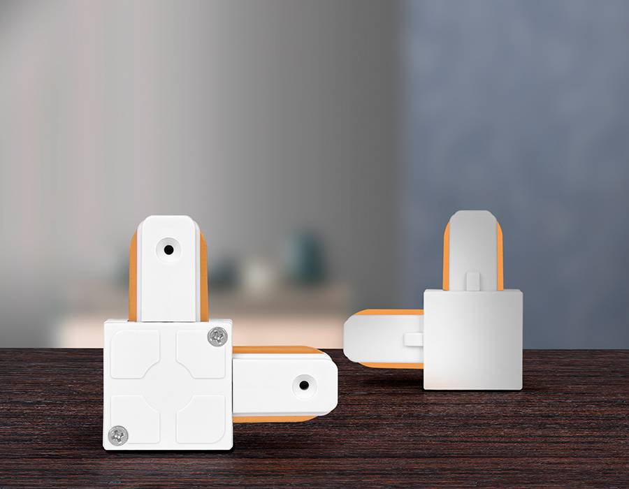 GL7070 WH белый коннектор угловой однофазный для соединения трековых шинопроводов