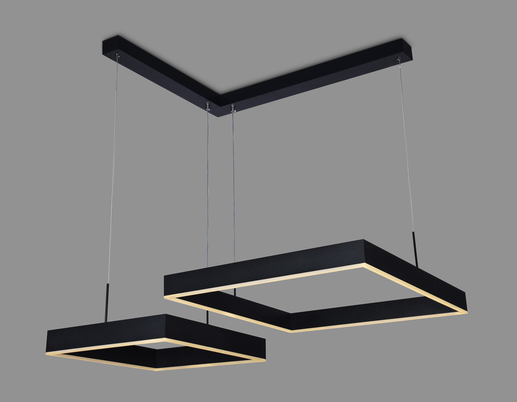 Подвесной светильник Ambrella FA6644/2 BK черный 108W 850*750*700 (ПДУ РАДИО 2.4G)