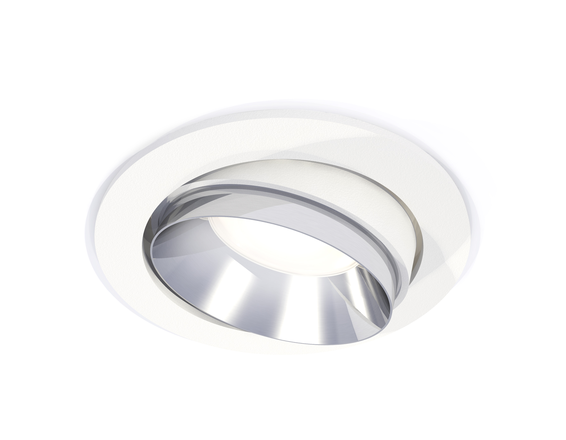 Встраиваемый поворотный светильник XC7651022 SWH/PSL белый песок/серебро полированное MR16 GU5.3 (C7651, N7032)