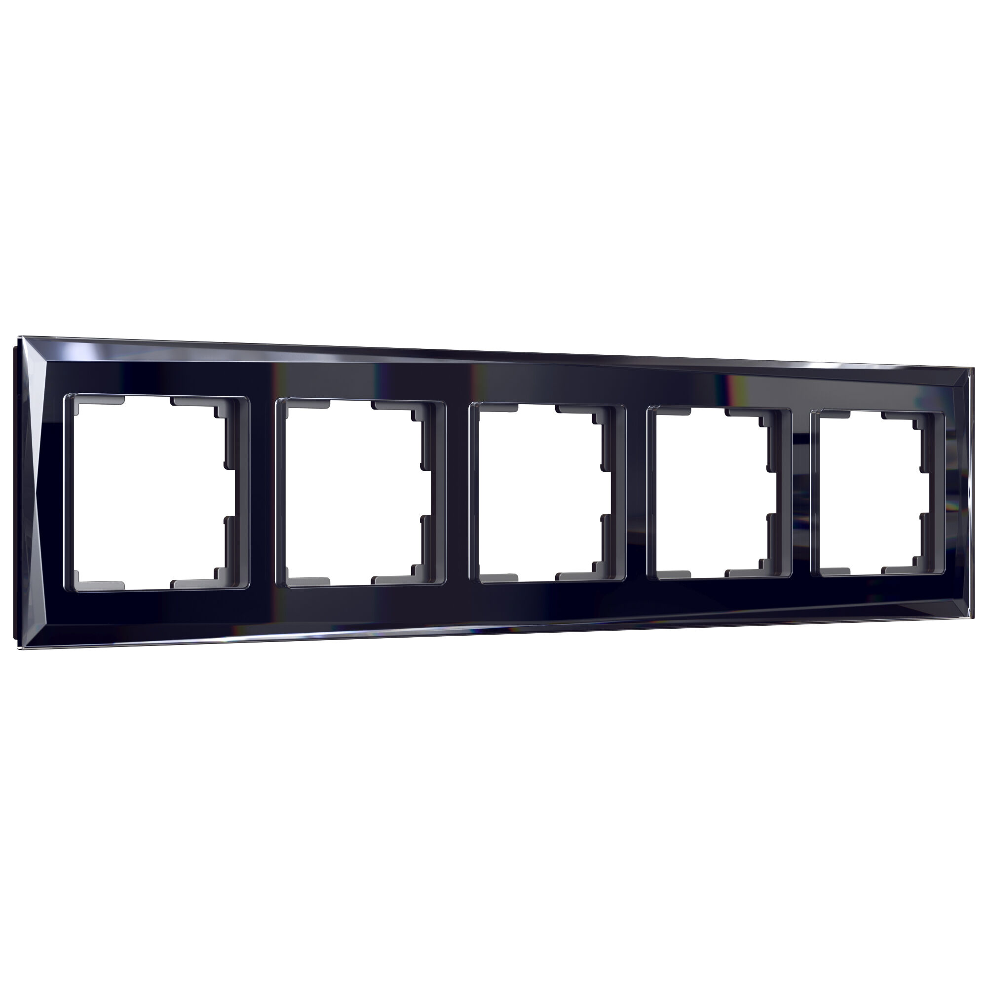 Рамка WERKEL Diamant на 5 постов (черный) WL08-Frame-05 / W0051208 / a030761