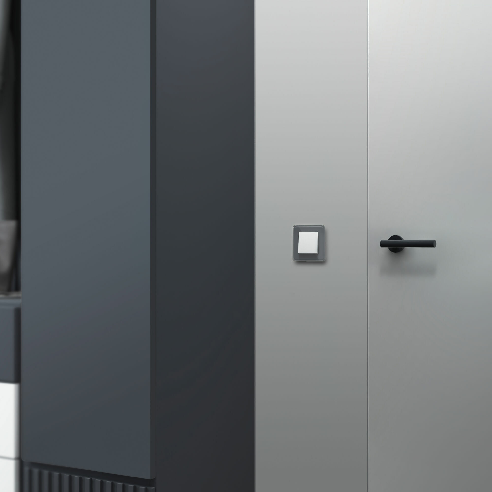 Выключатель одноклавишный проходной Werkel (белый матовый) W1112061