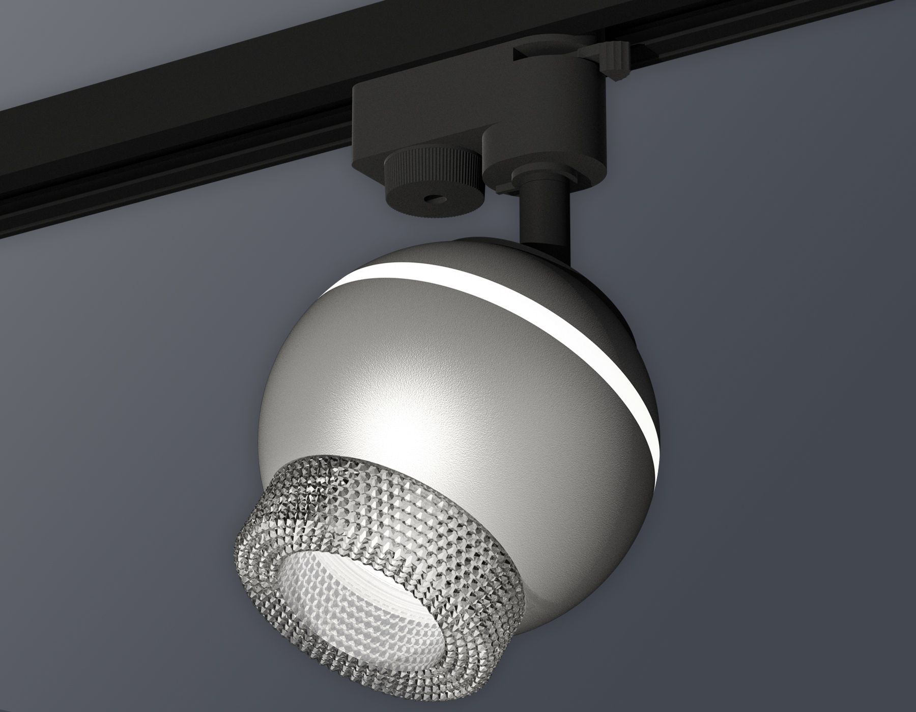 Комплект трекового светильника Ambrella XT1103040 SSL/CL серебро песок/прозрачный MR16 GU5.3 LED 3W 4200K (A2521, C1103, N7191)