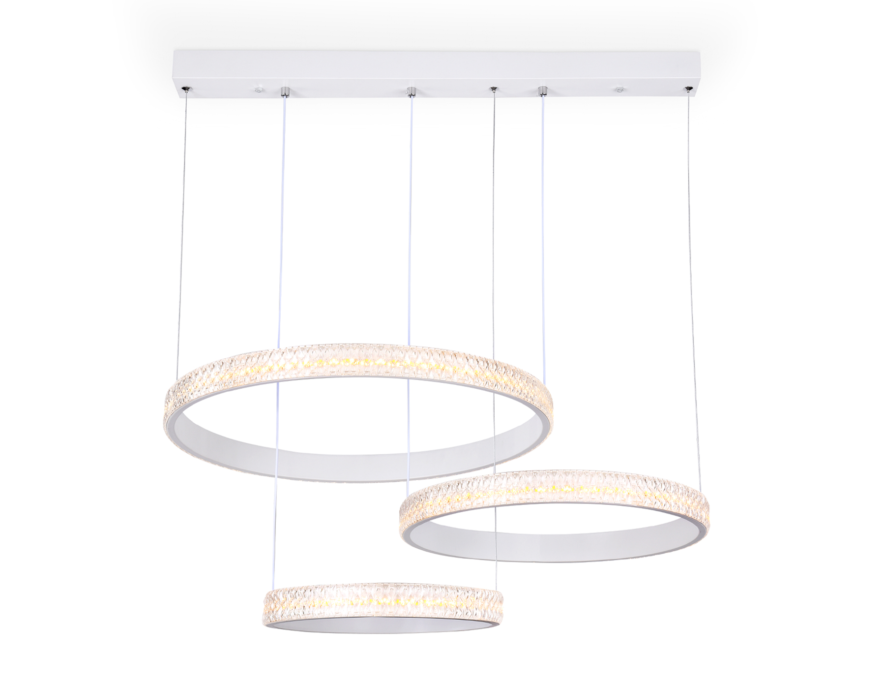 Потолочный светодиодный светильник с пультом Ambrella FA6161 WH белый 99W 720*500*900 (ПДУ РАДИО 2.4)