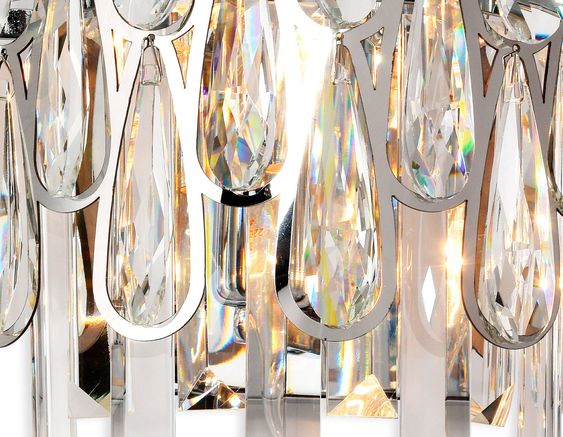 Настенный светильник с хрусталем Ambrella TR5268/2 CH/CL хром/прозрачный E14/2 max 40W 240*230*140