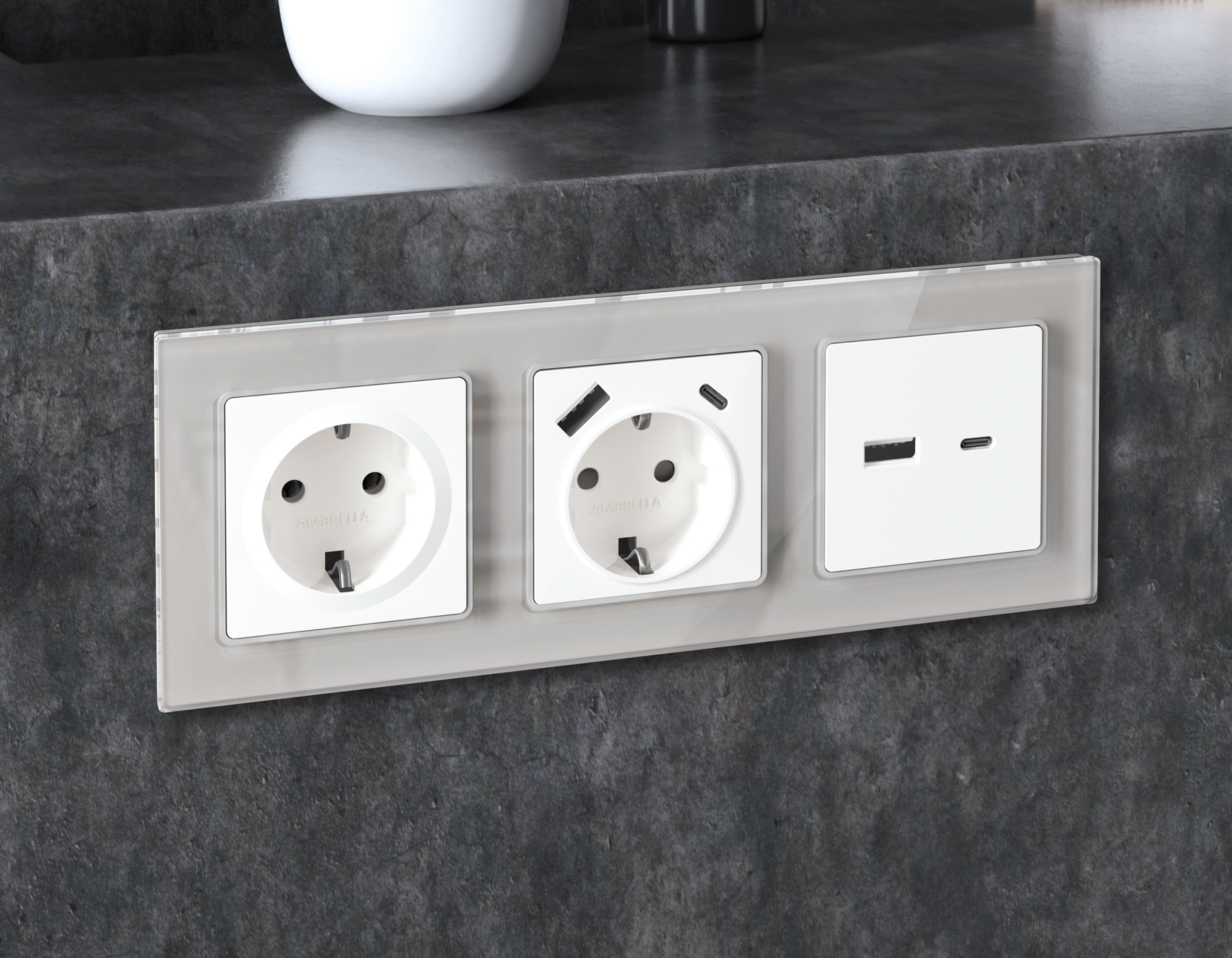 AF330405 Рамка ALFA Platos (Серебро Стекло органическое) 5-ая