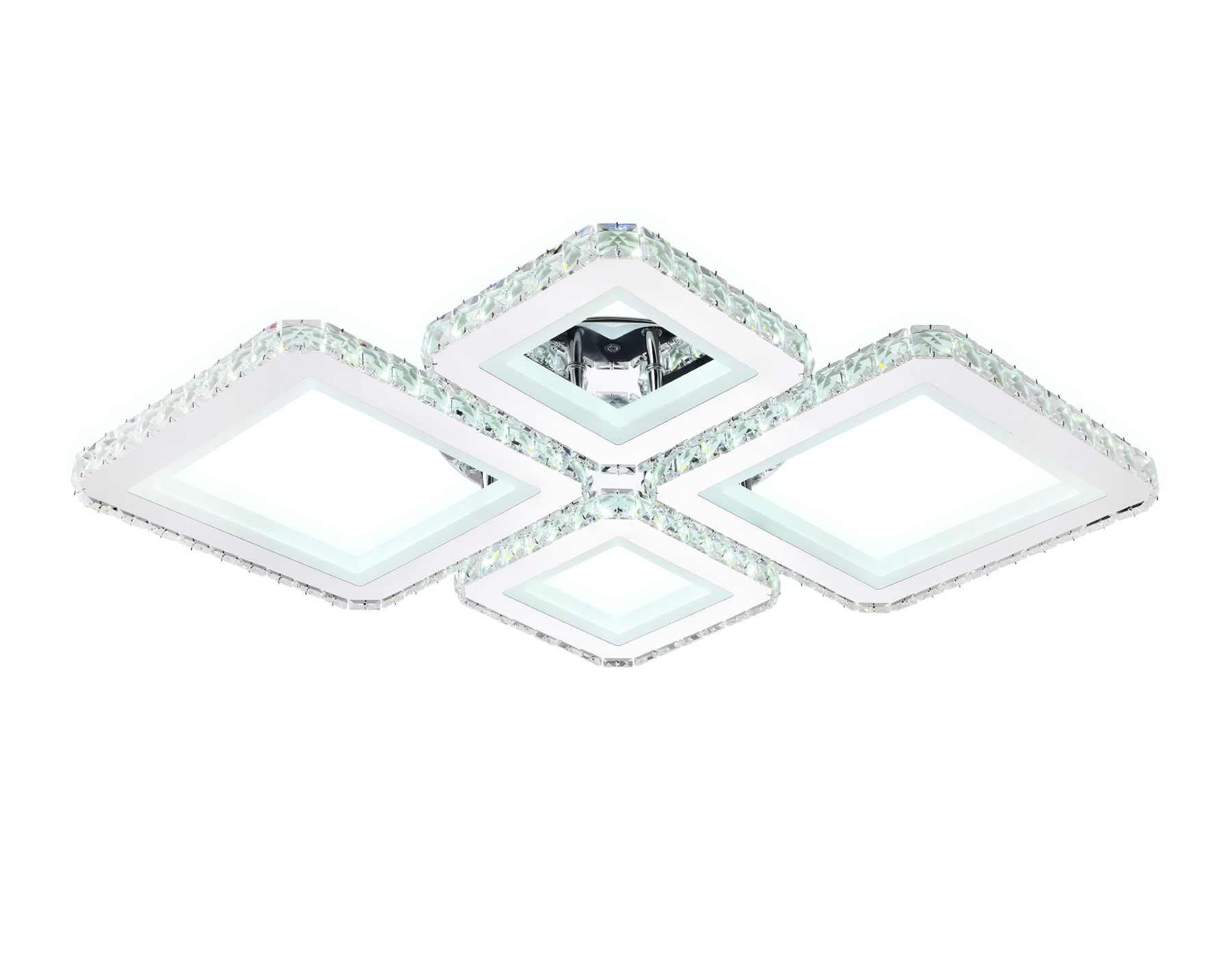 Потолочный LED светильник FA1726/4 CH хром 3000K/4200K/6400K 108W 690*550*100 (ПДУ РАДИО 2.4G)