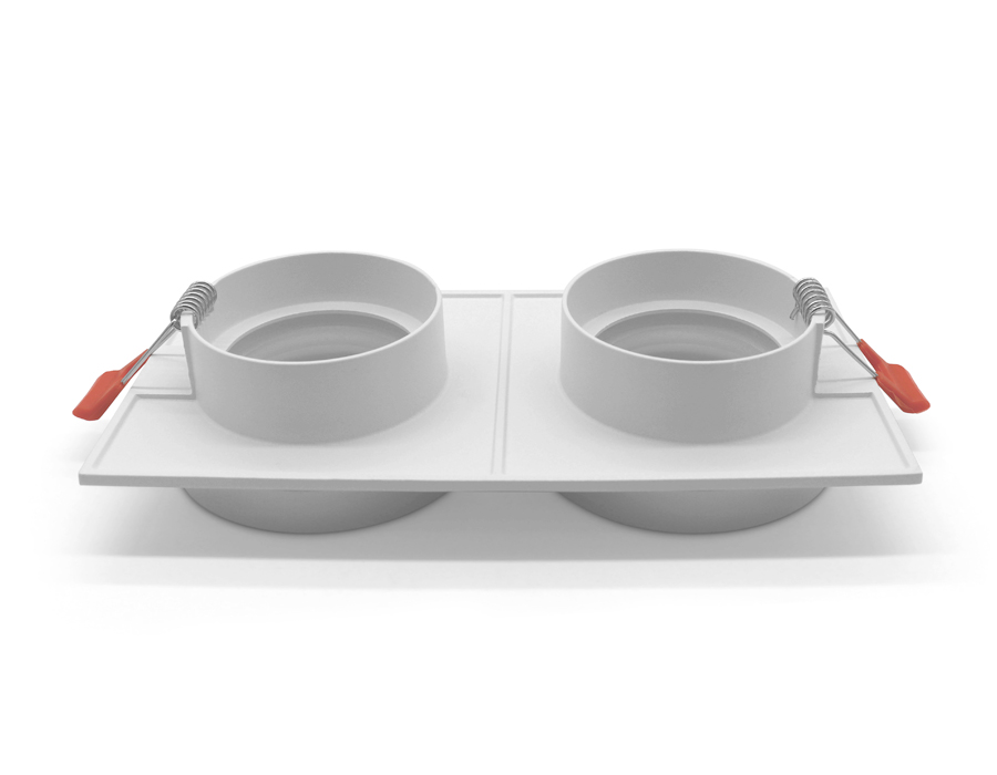 Встраиваемый точечный светильник Ambrella TN318/2 SWH белый песок GU5.3 182*92*40