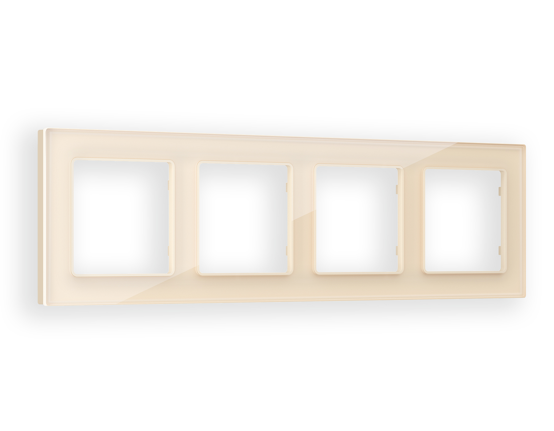 AF330304 Рамка ALFA Platos (Бежевый Стекло органическое) 4-ая