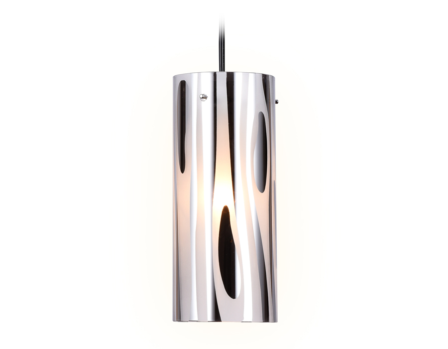 Подвесной светильник со сменной лампой Ambrella TR3589 CH/SM хром/дымчатый E27 max 40W D100*1050