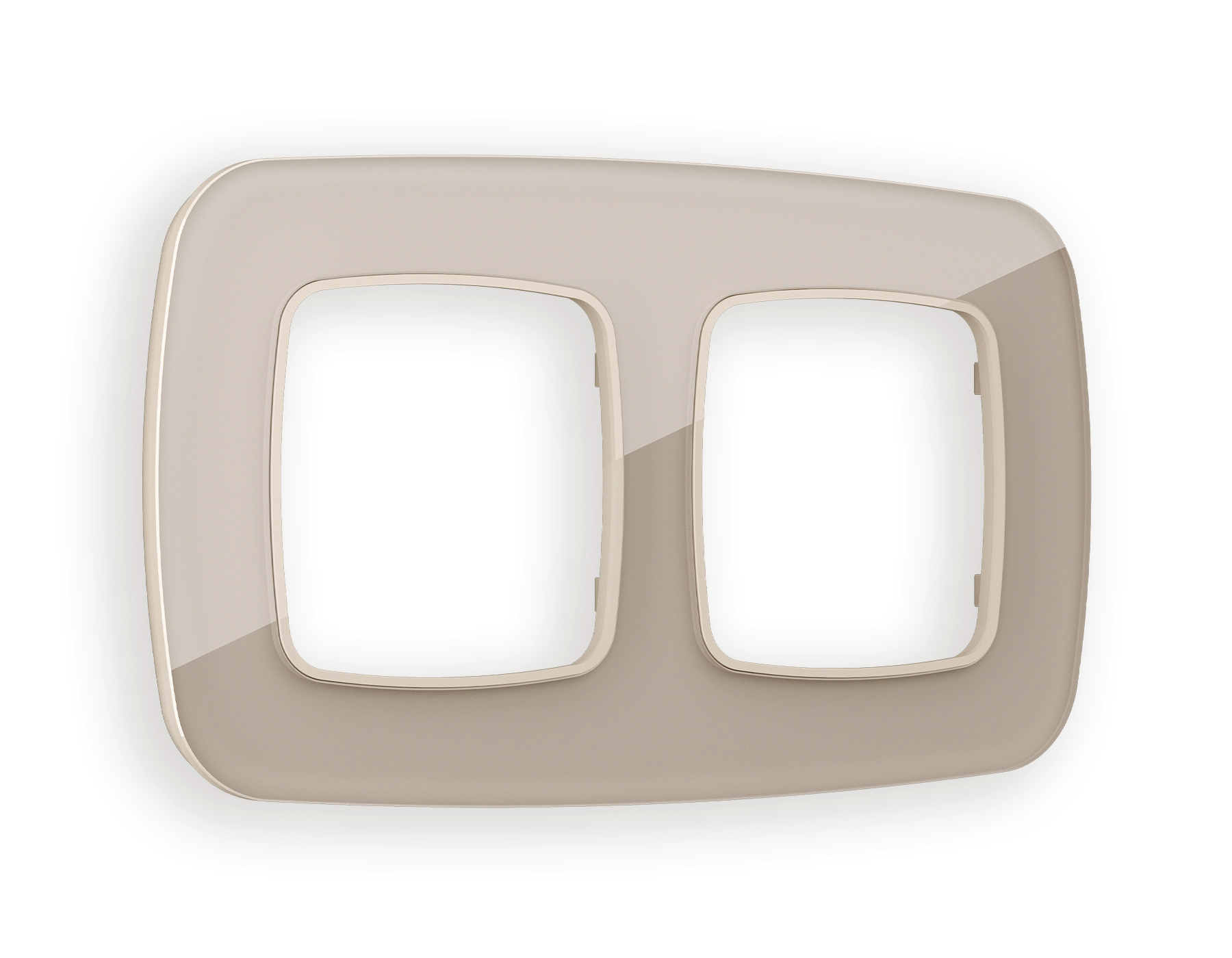 OF350602 Рамка OMEGA Radian (Серо-бежевый Стекло закаленное натуральное) 2-ая