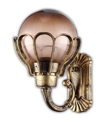 Светильник садово-парковый Feron PL5041 шар на стену вверх 60W E27 230V, черное золото