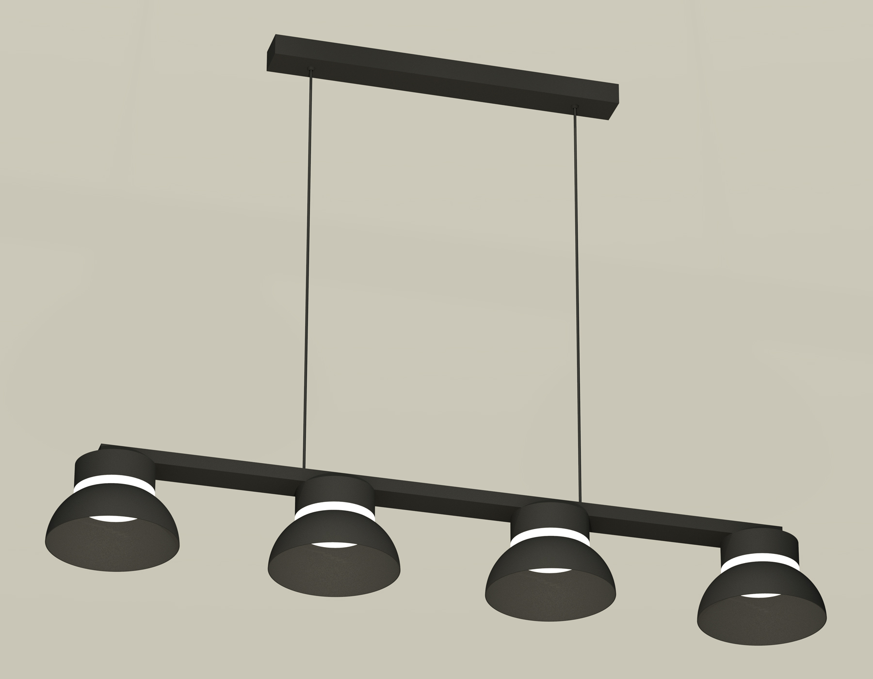 Подвесной светильтник Ambrella XB9152100/4 SBK/FR черный песок/белый матовый GX53 (C9152, N8141)