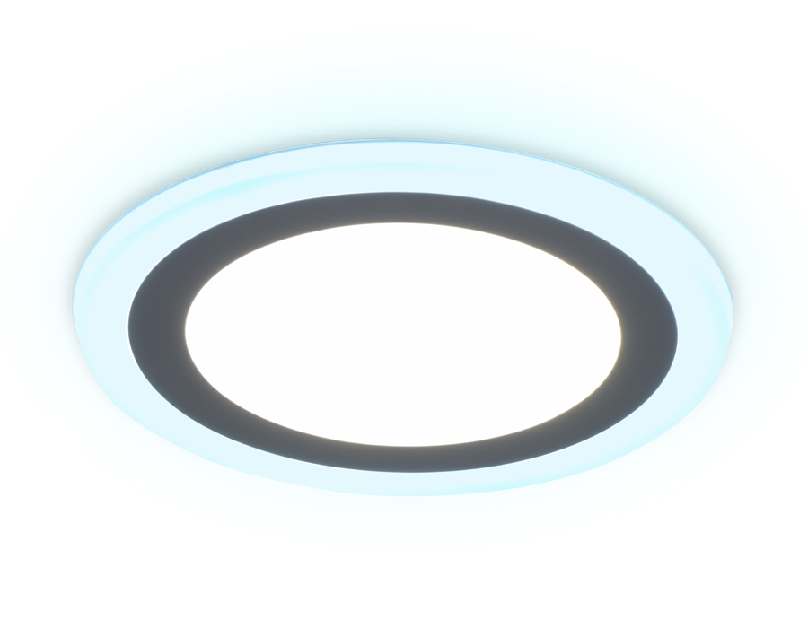 Встраиваемый cветодиодный светильник с подсветкой Ambrella DCR363 6W+3W 4200K/6400K 85-265V D145*28 Встраиваемый cветодиодный светильник с подсветкой Ambrella DCR363 6W+3W 4200K/6400K 85-265V D145*28