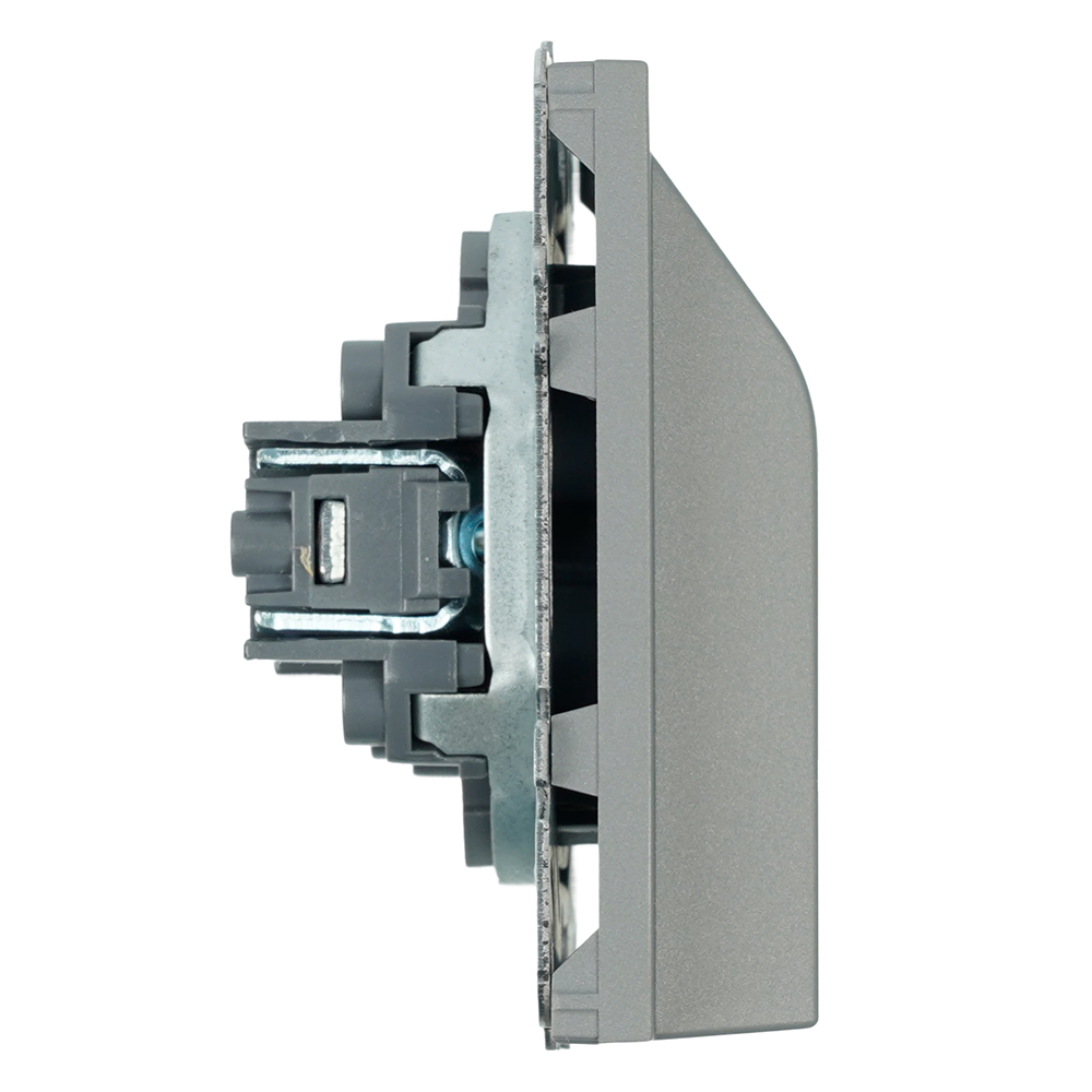 Кабельный вывод ( механизм), Stekker, серия Эмили, платиново-серый, soft-touch, RST00-5119-10