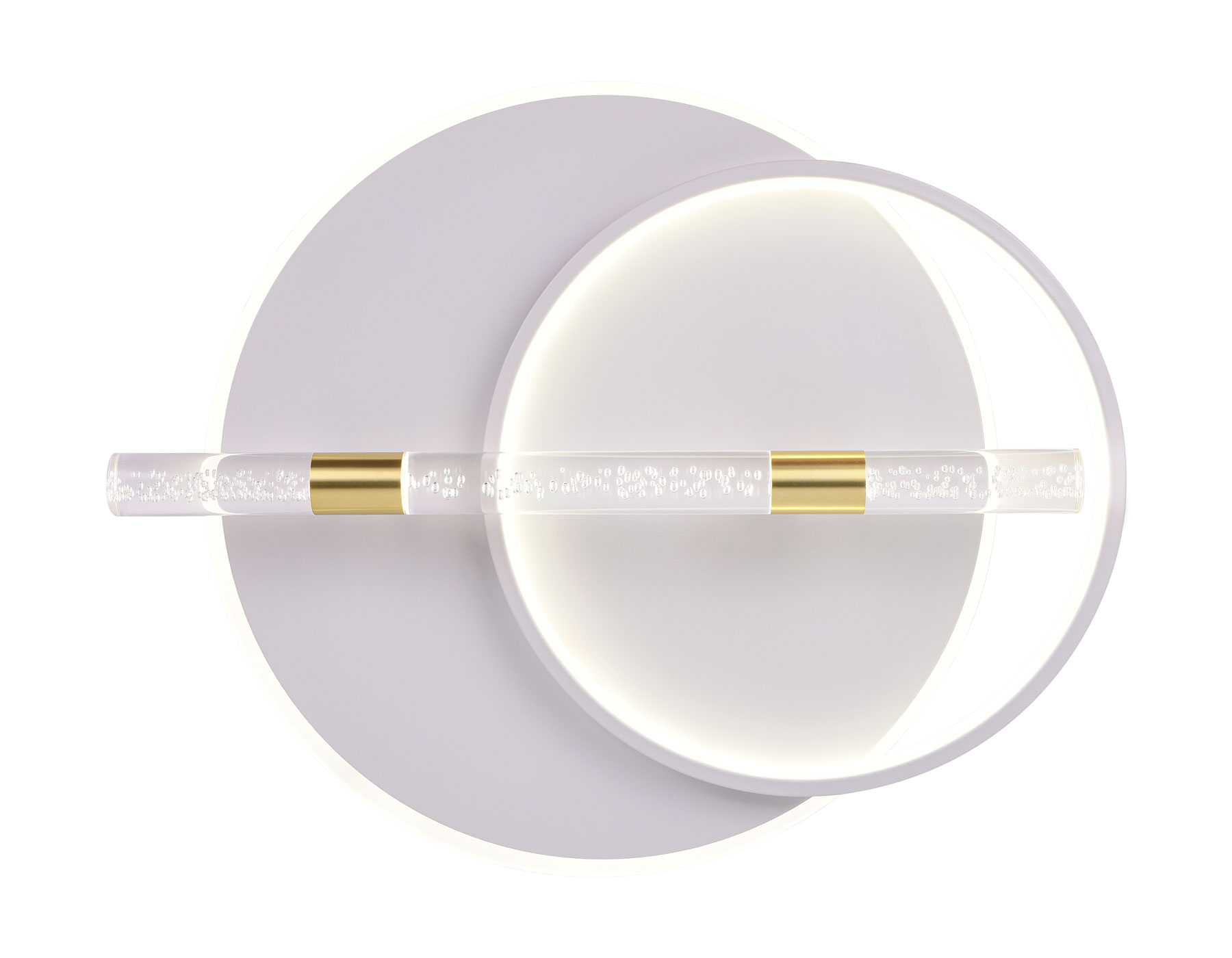 Потолочный светильник Ambrella FL5007 WH/GD белый/золото 3000K/4200K/6400K 72W 565*460*92.5 (ПДУ РАДИО 2.4G)