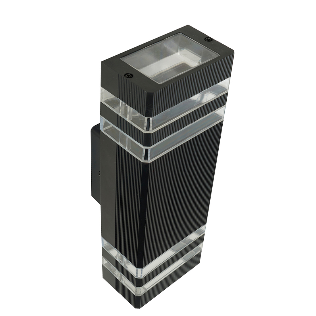 Светильник садово-парковый  Feron.ONE DH0807-P, на стену вверх/вниз,  2*GU10 220-240V, черный пластик