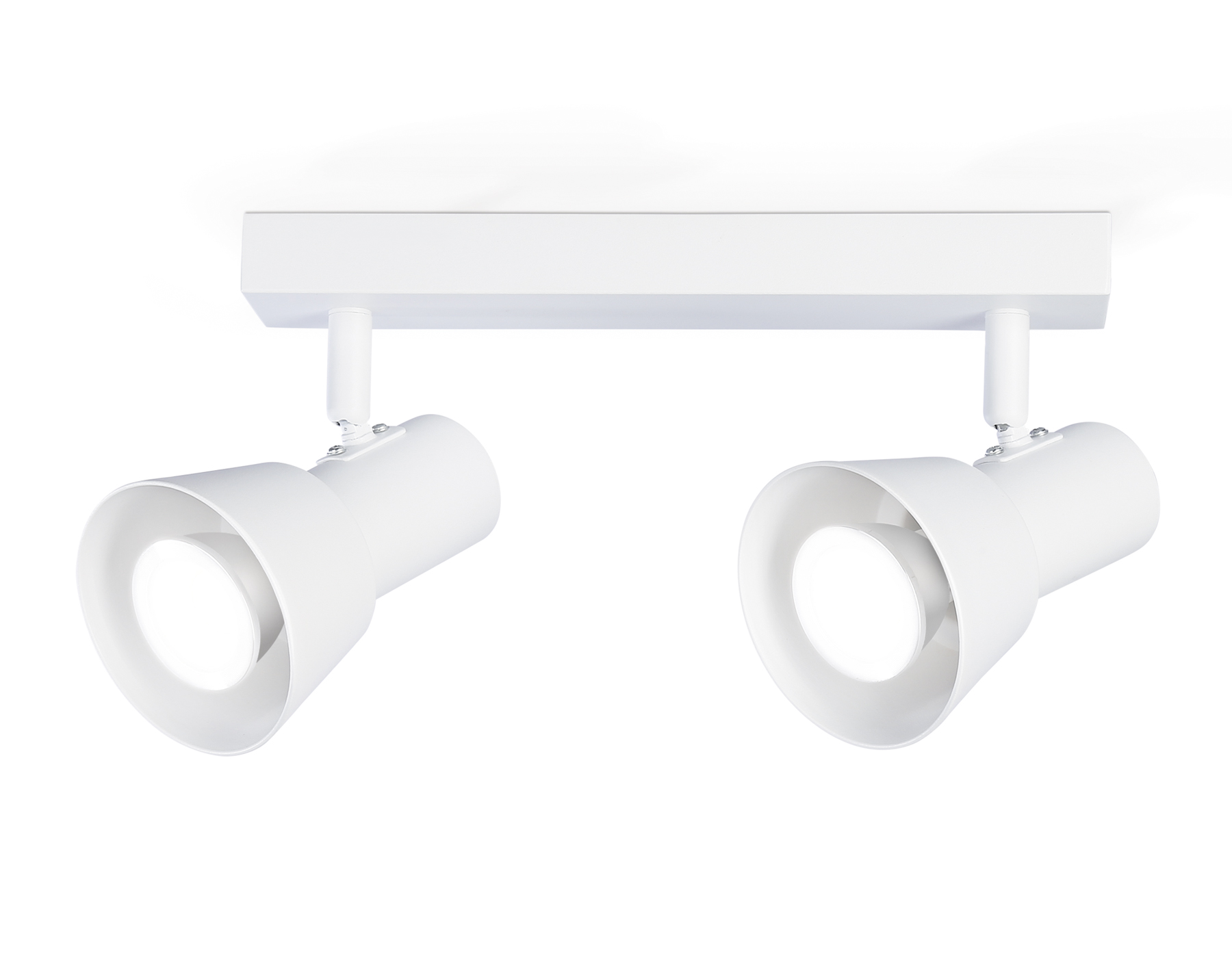 Накладной поворотный спот Ambrella TA13115/2 WH белый GU10/2 max 12W 350*85*150