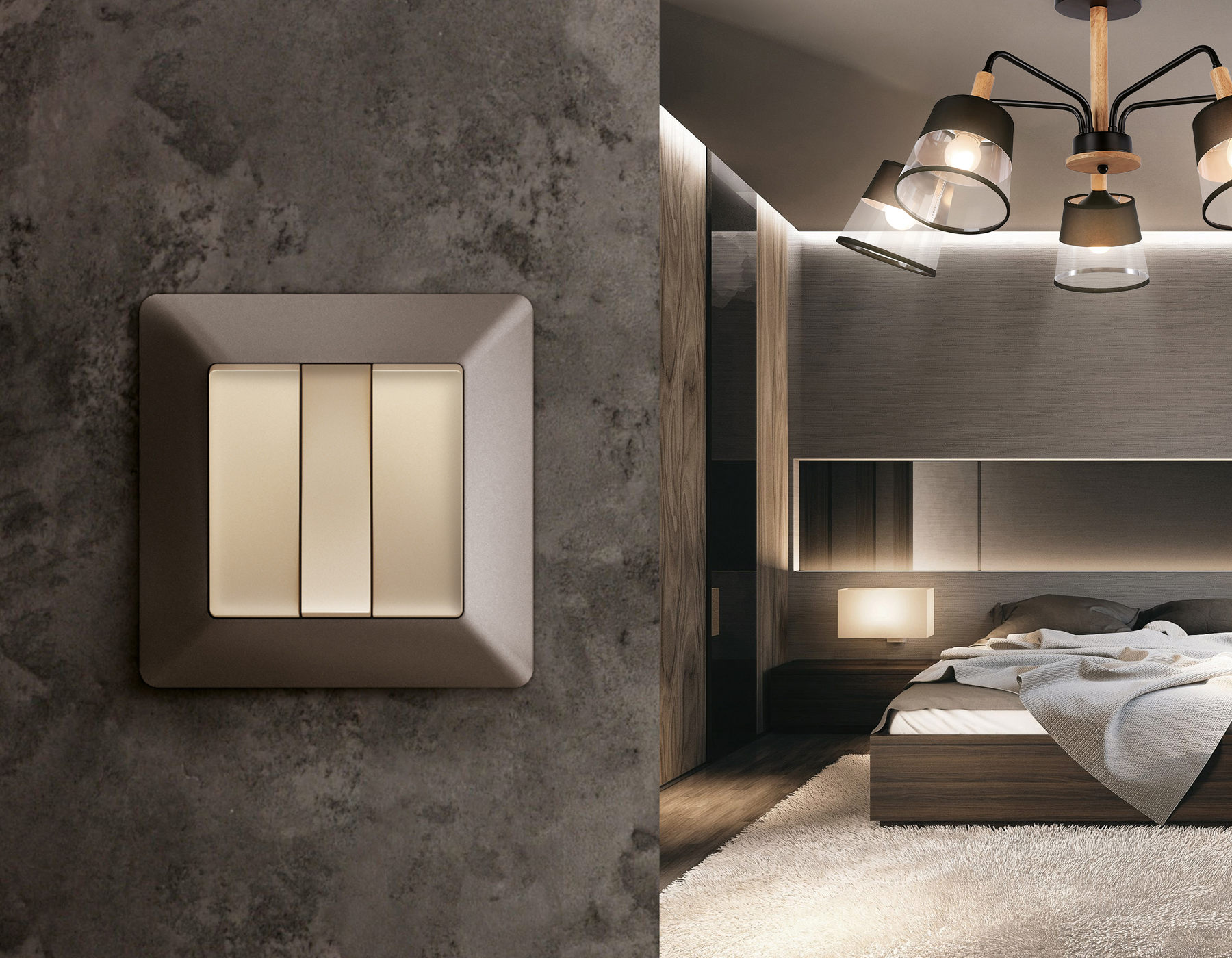 AF110634 Рамка ALFA Line (Темная бронза матовый) 4-ая