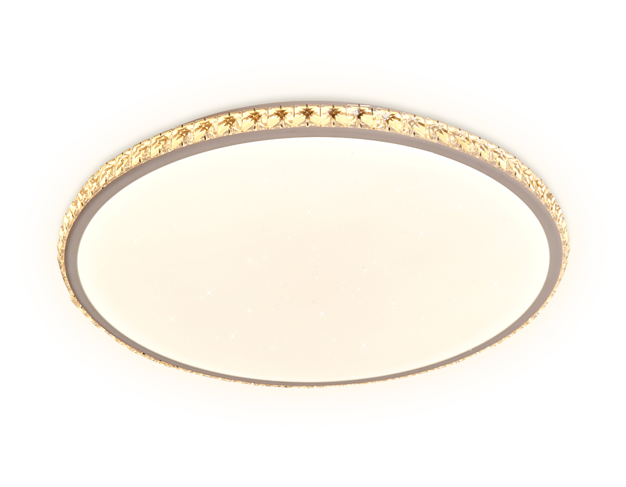 Потолочный светодиодный светильник Ambrella  FF70 WH белый 48W+20W (ПДУ ИК)