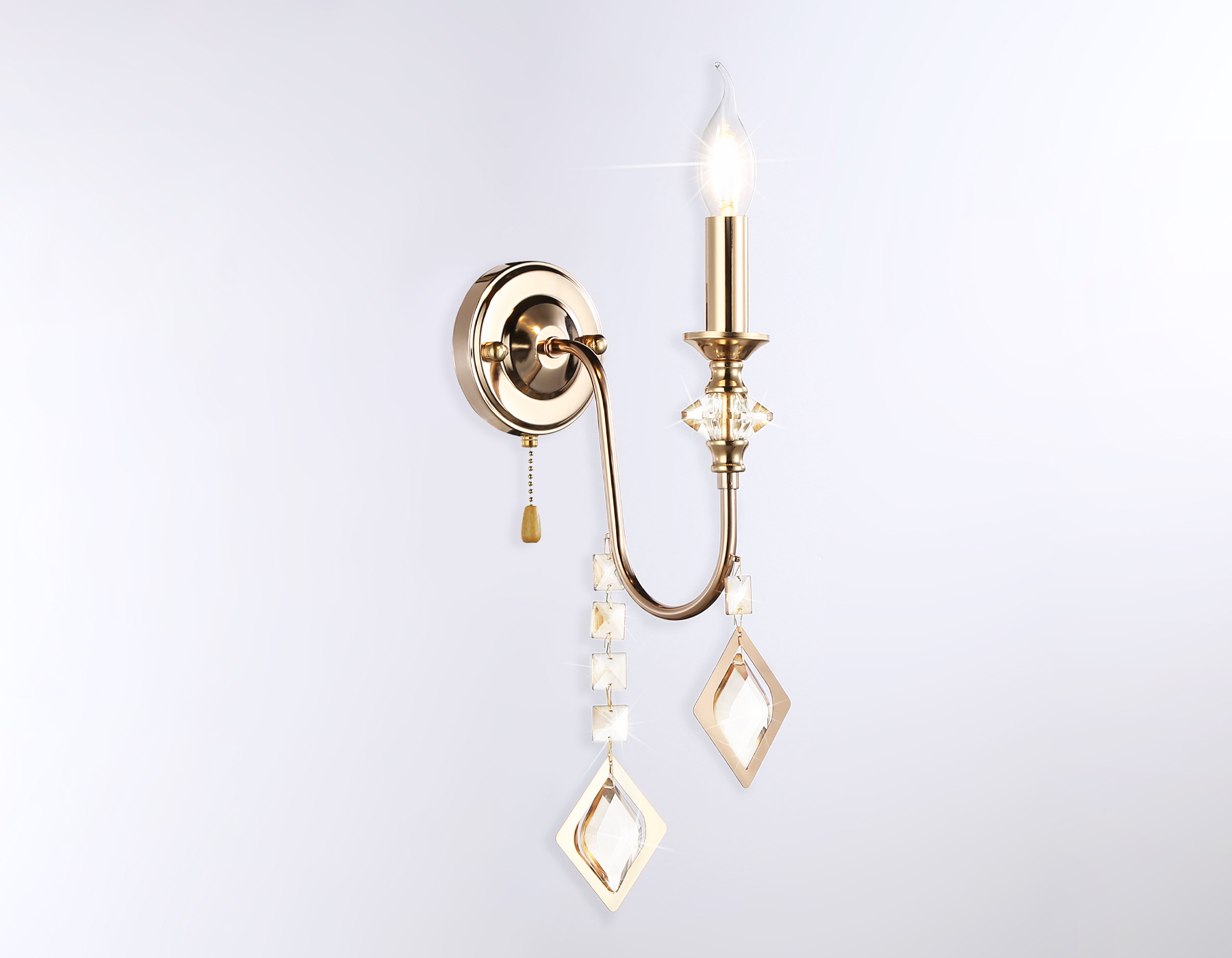 Настенный светильник TR4959 FGD/TI золото/янтарь E14 max 40W 515*110*210