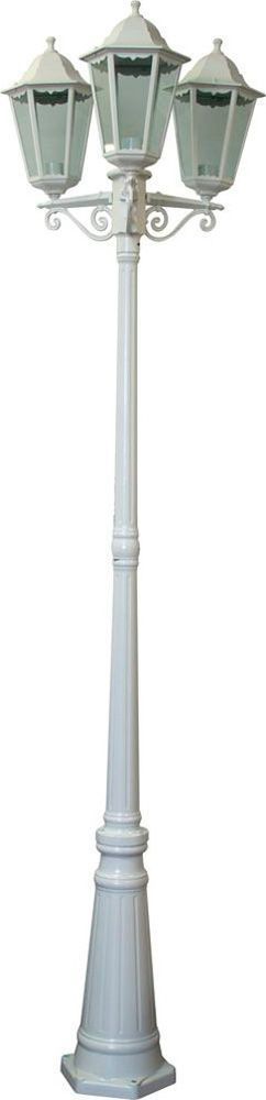 Светильник садово-парковый Feron 6215/PL6215 столб 3*100W E27 230V, белый Светильник садово-парковый Feron 6215/PL6215 столб 3*100W E27 230V, белый