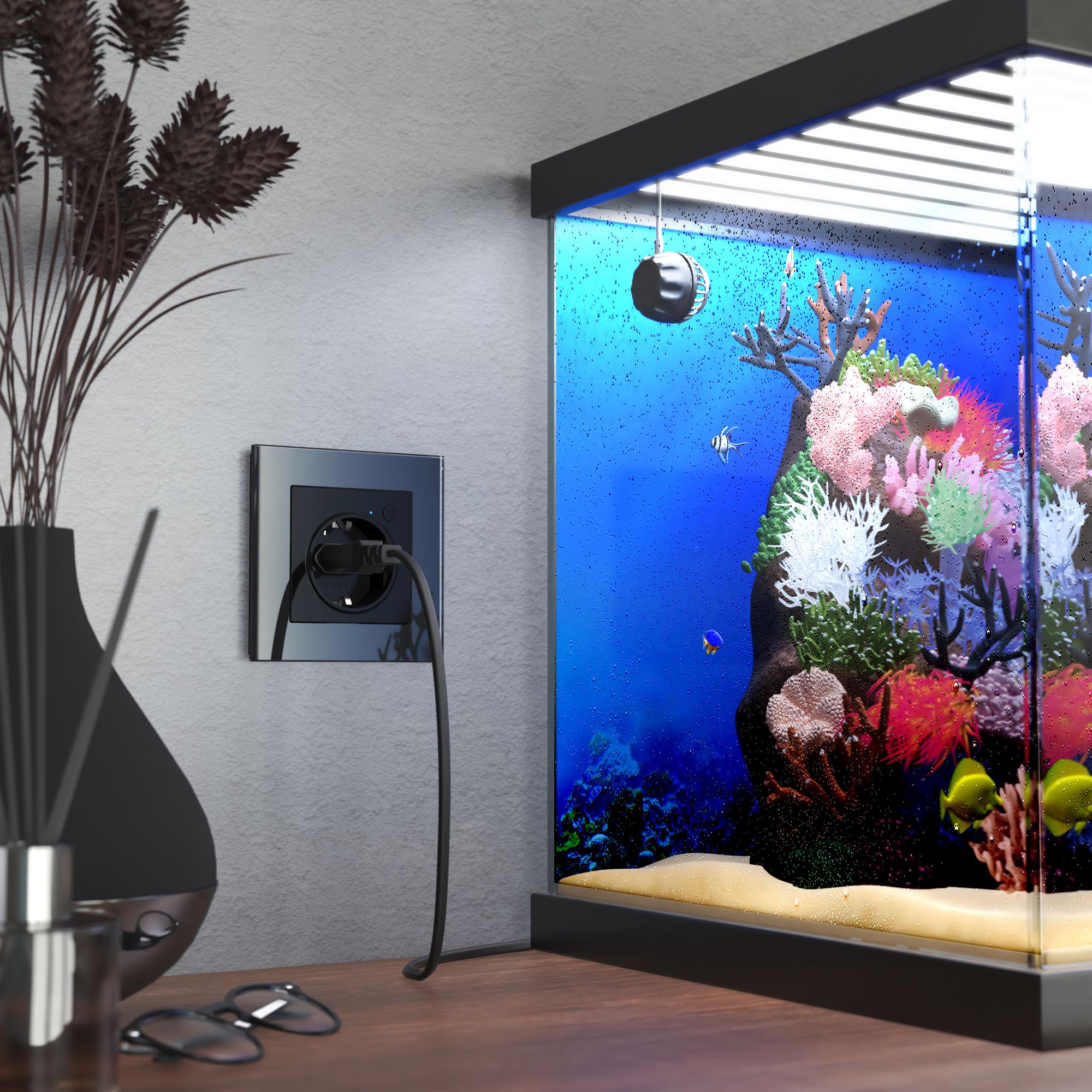 Розетка Wi-Fi WERKEL (черный матовый) W1171608