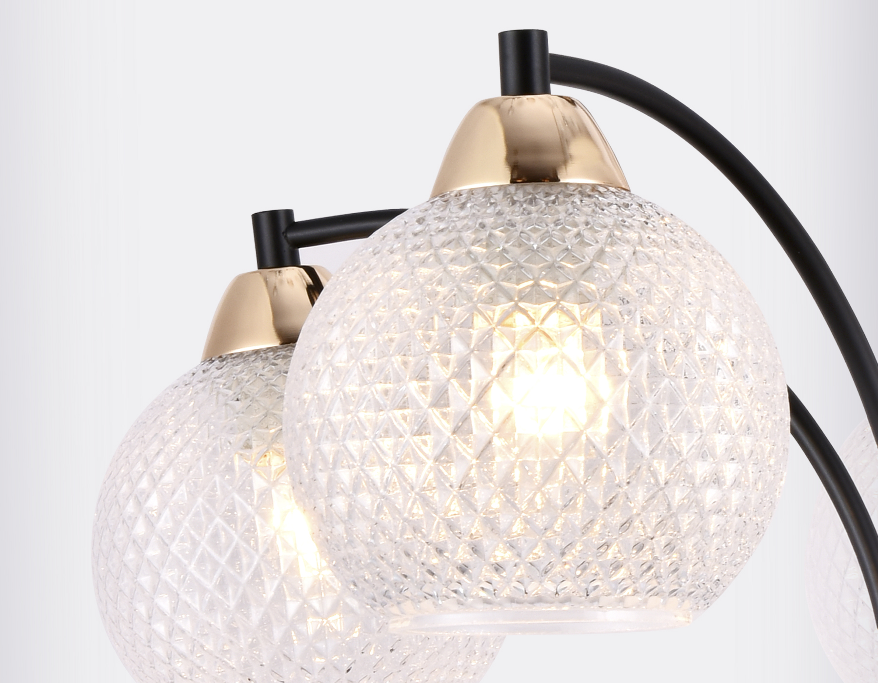 Подвесная люстра Ambrella TR9011 черный/прозрачный E27 max 40W D620*500