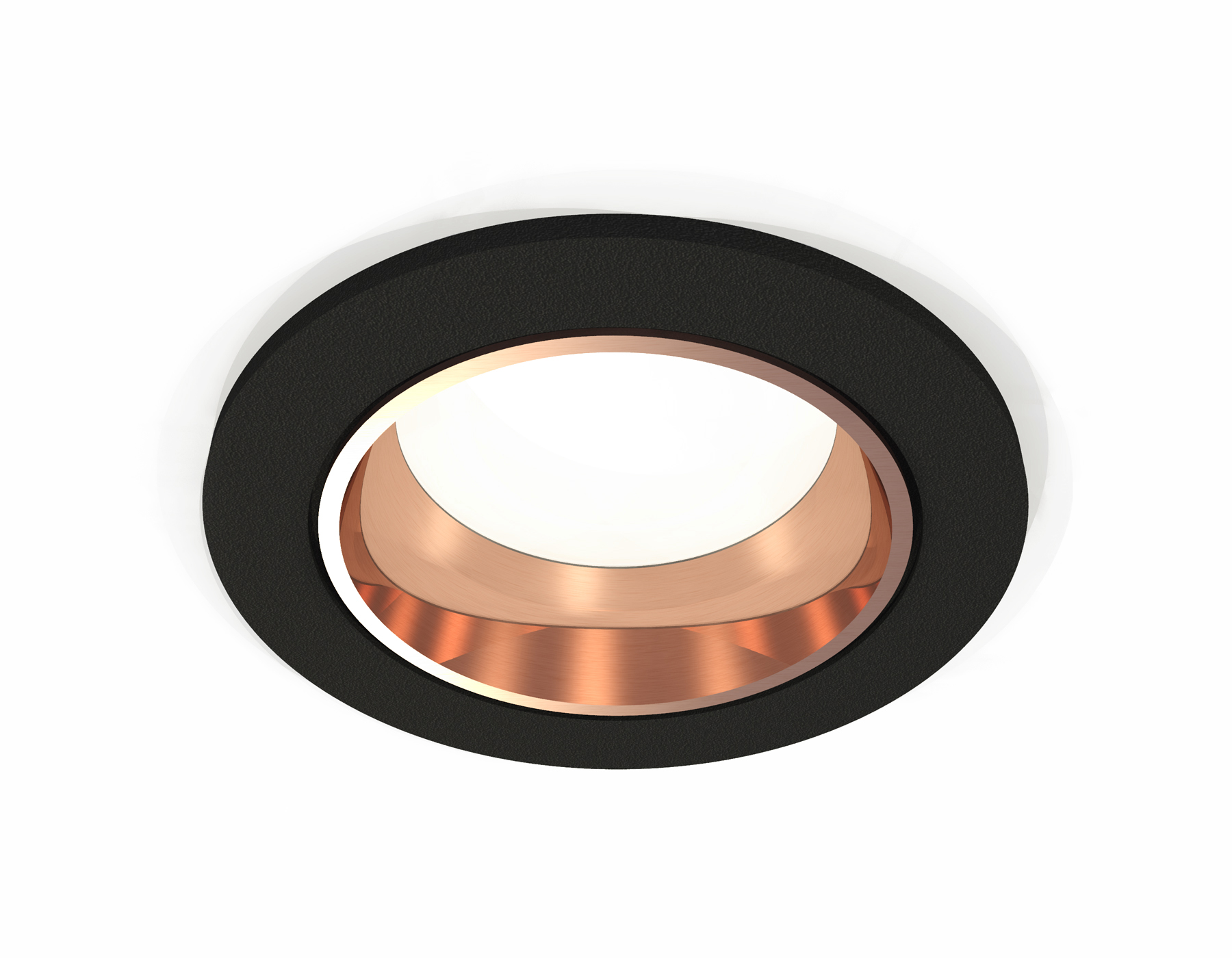 Встраиваемый светильник XC6513005 SBK/PPG черный песок/золото розовое полированное MR16 GU5.3 (C6513, N6114)
