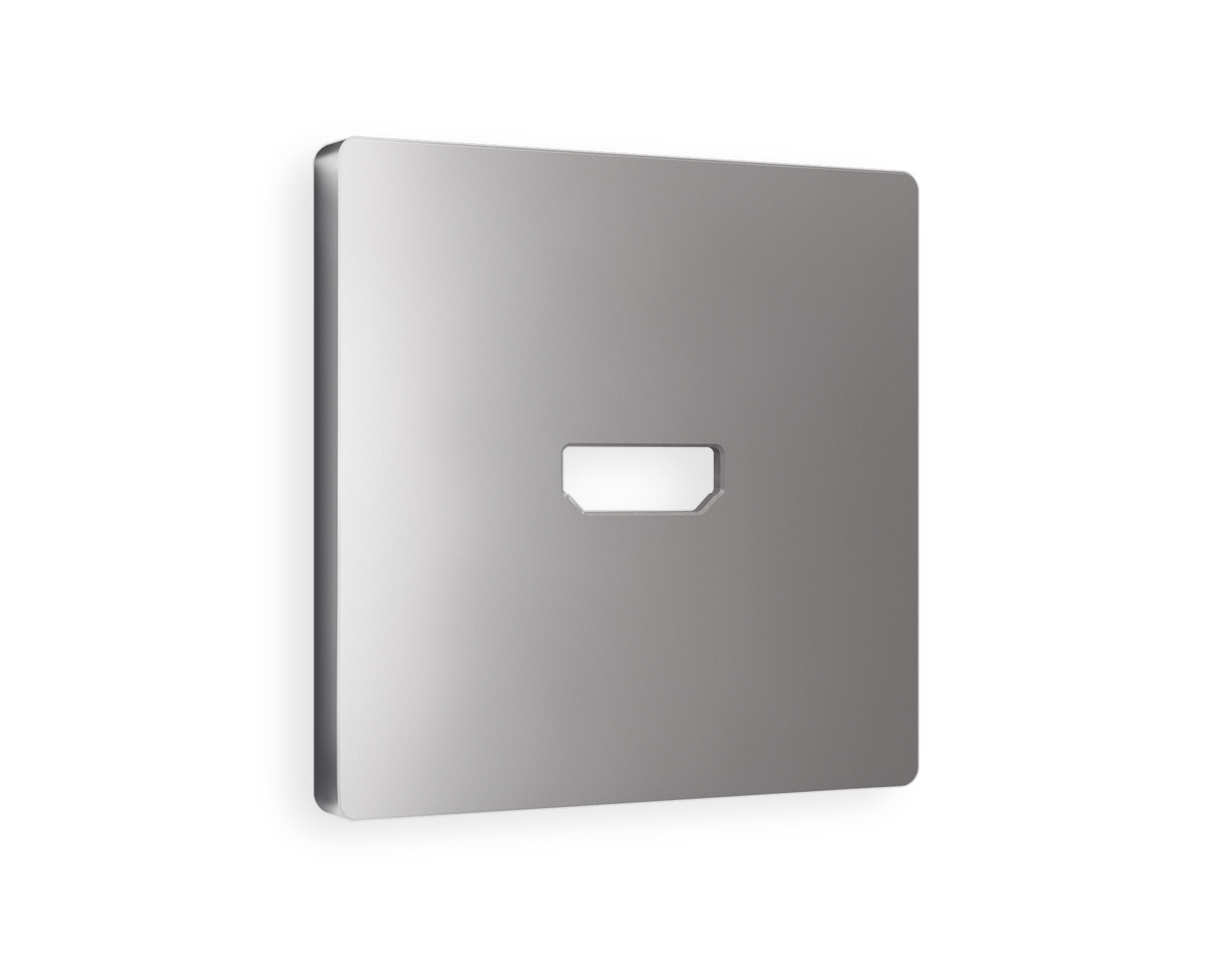 AP5140 Лицевая панель ALFA (Сталь матовый) для HDMI розетки QUANT