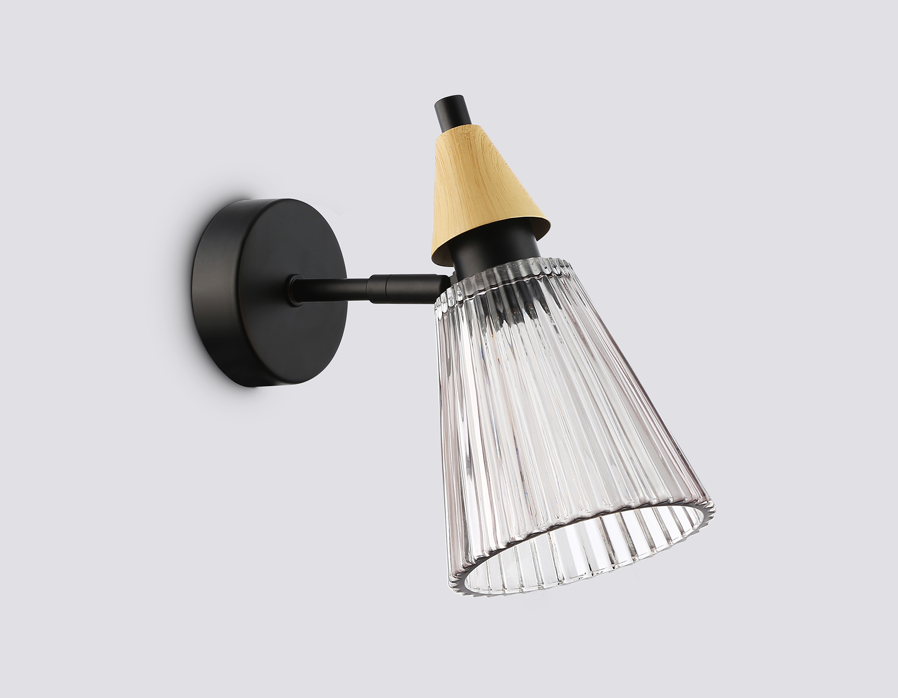 LH58118 BK/LW/SM черный/светлое дерево/дымчатый E14 max 40W 180*110*200 LH58118 BK/LW/SM черный/светлое дерево/дымчатый E14 max 40W 180*110*200