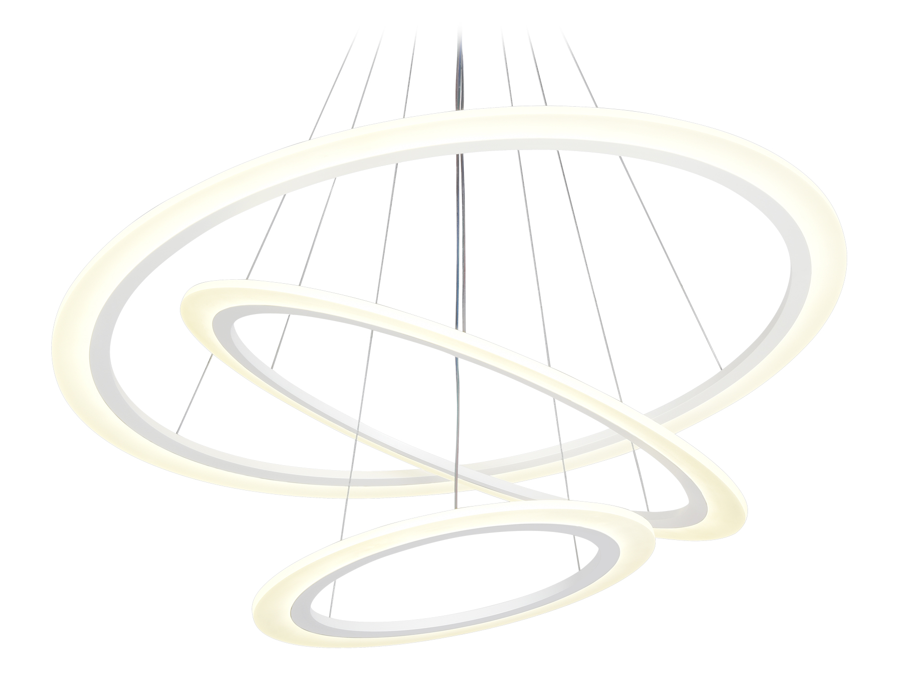 Подвесной светильник FA4359/3 WH белый 145W 3000K/4200K/6400K D800*800 (ПДУ РАДИО 2.4G)