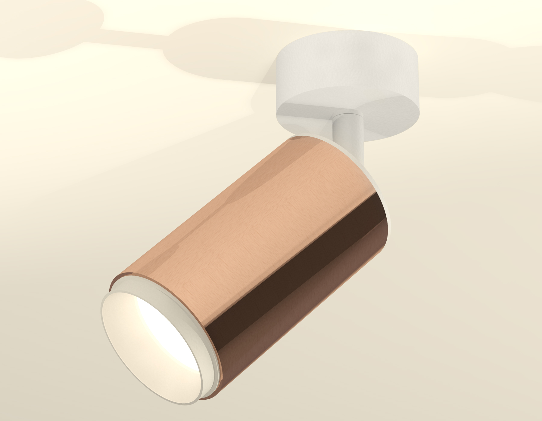 Накладной поворотный светильник XM6326002 PPG/SWH золото розовое полированное/белый песок MR16 GU5.3 (A2202, C6326, N6120)