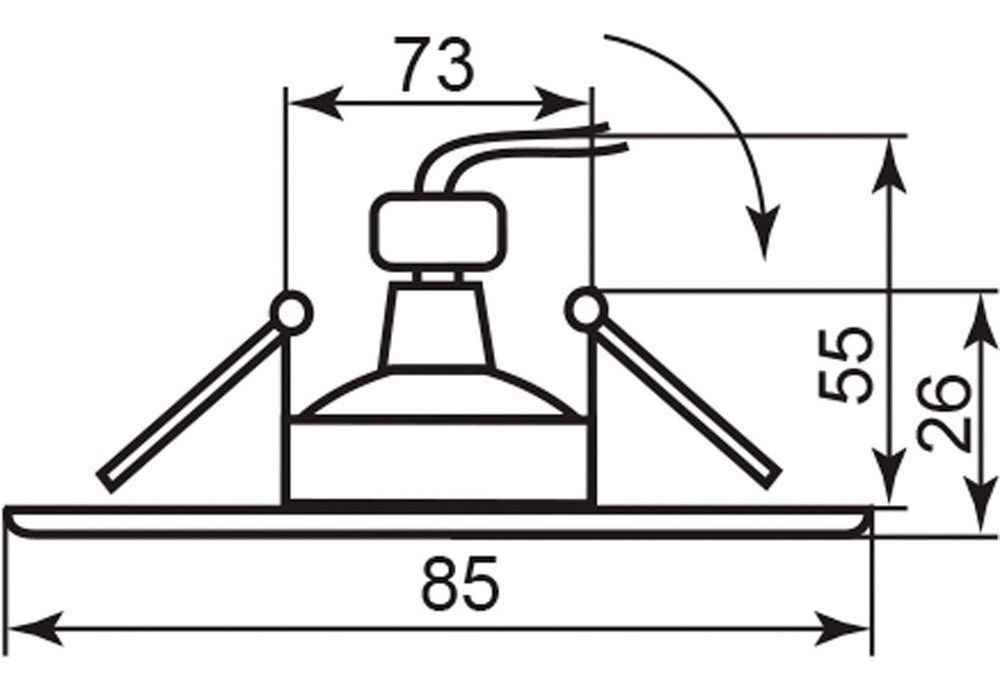 Светильник встраиваемый Feron 098T-MR16-S потолочный MR16 G5.3 титан-золото