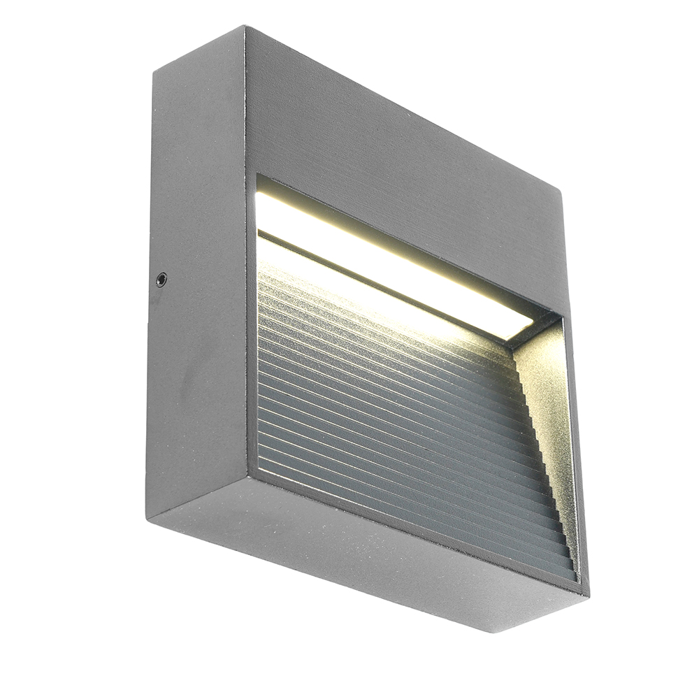 Светодиодный светильник Feron DH204-1 накладной 5W 4000K, IP65, серый