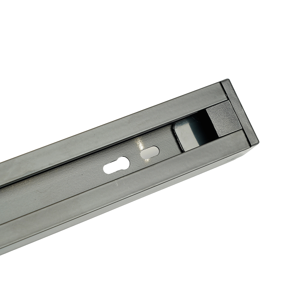 Шинопровод для трековых однофазных светильников, черный, 3м,  в наборе токоввод, заглушка, крепление, CAB1007