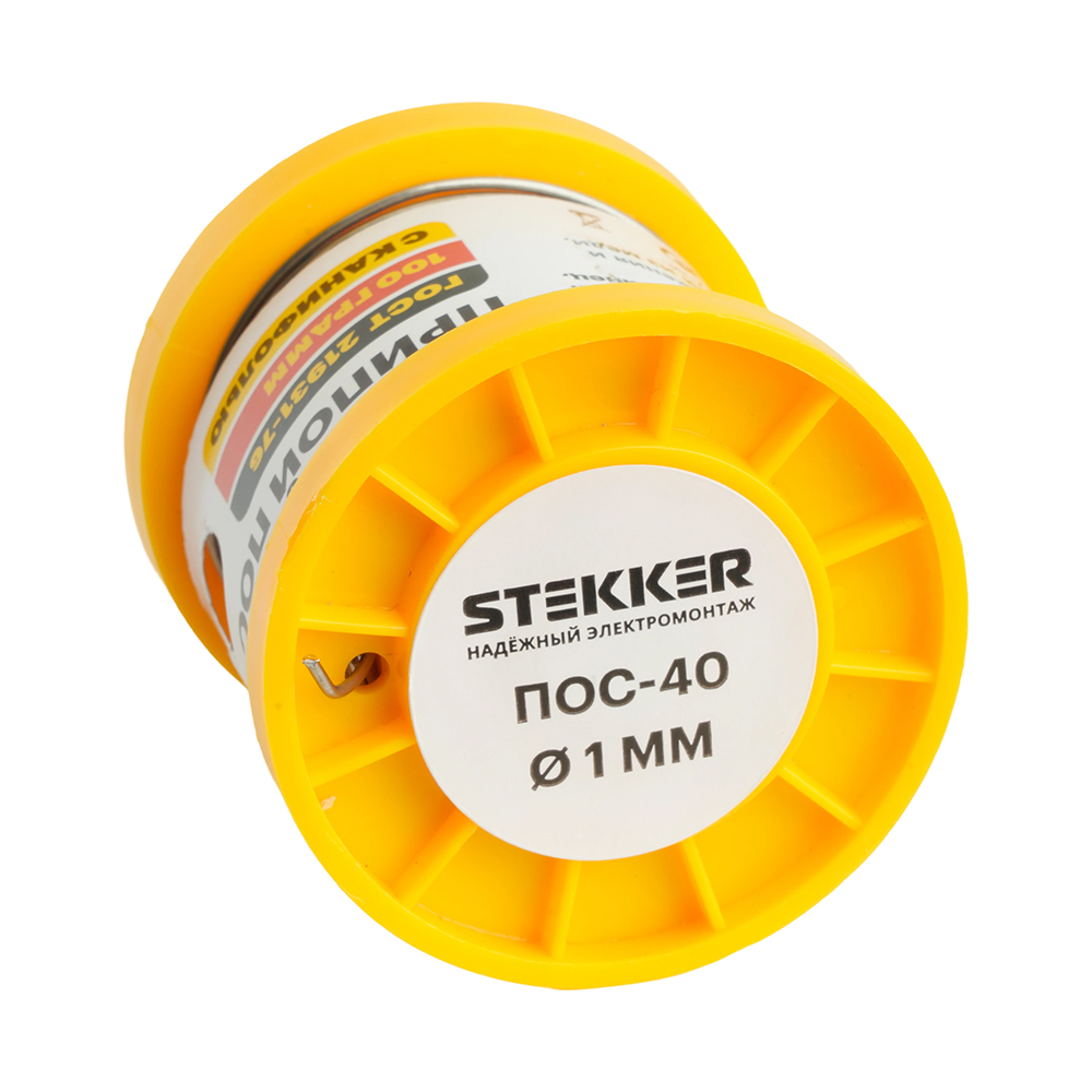 APL40-100-1 Припой ПОС-40 с канифолью в бобине 100 гр