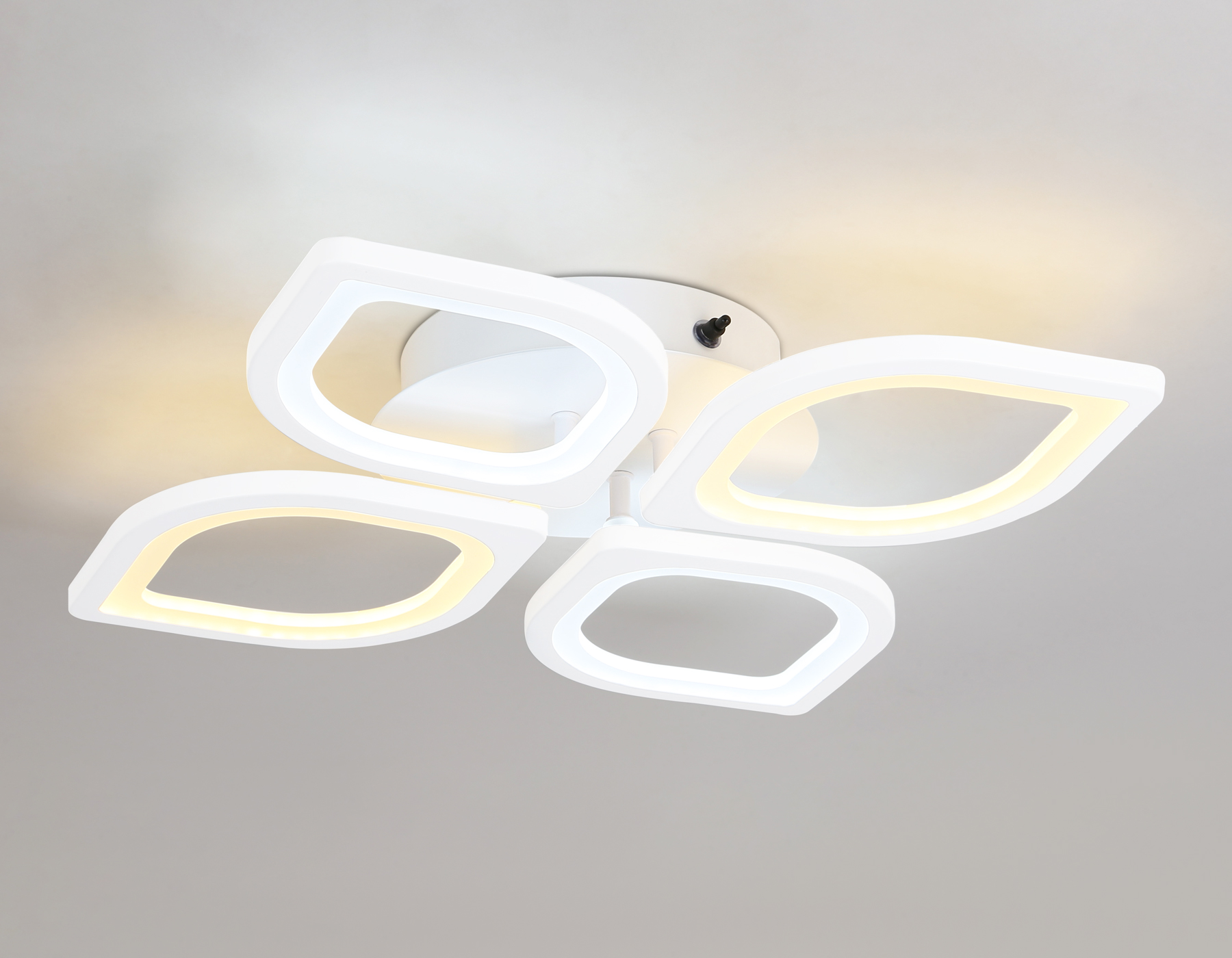 Потолочный светодиодный светильник с пультом Ambrella FA4488/4 WH белый 4200K/3000K+6400K/6400K+3000K 62W 500*500*150 (ПДУ ИК)