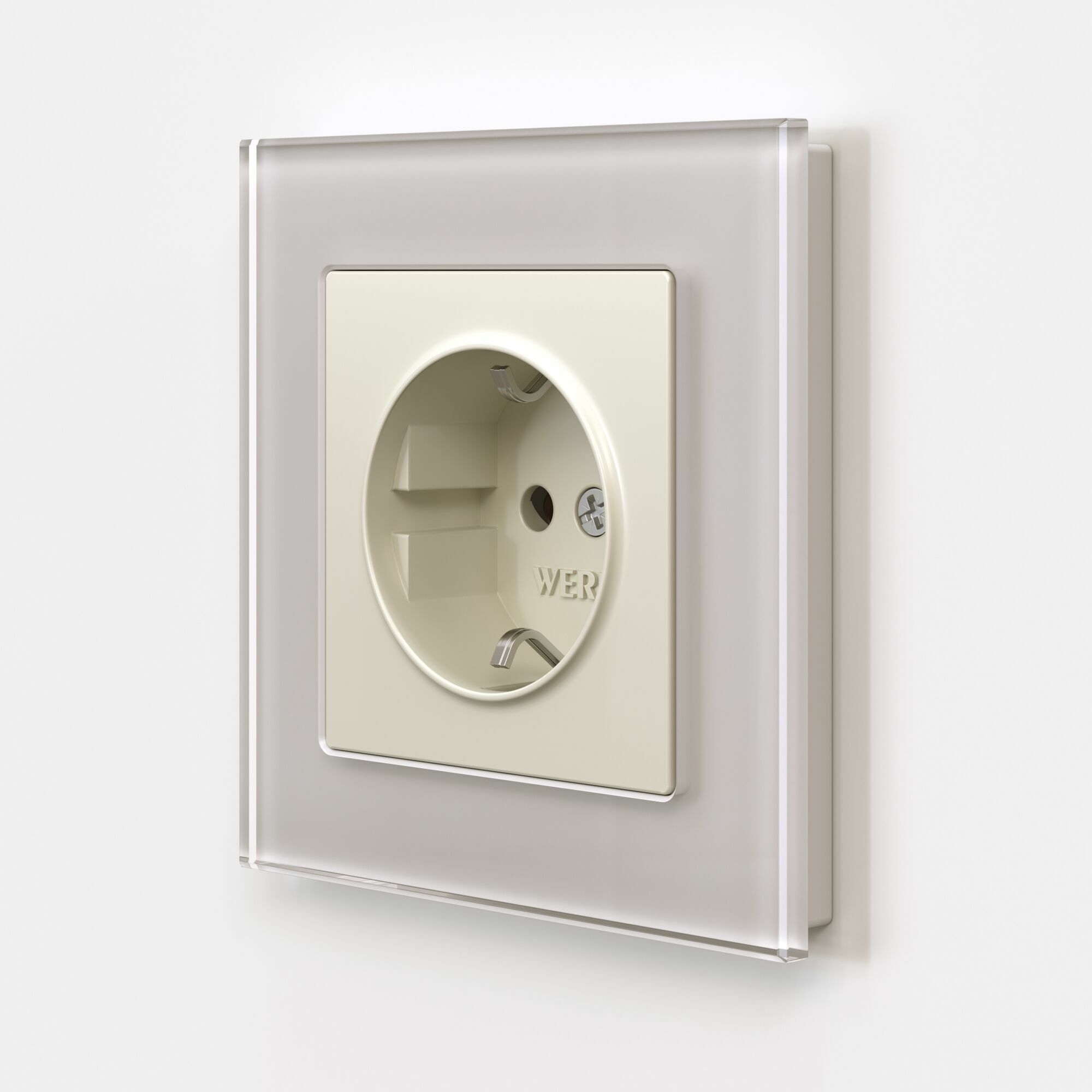 Розетка с заземлением Werkel (айвори матовый) W1171062