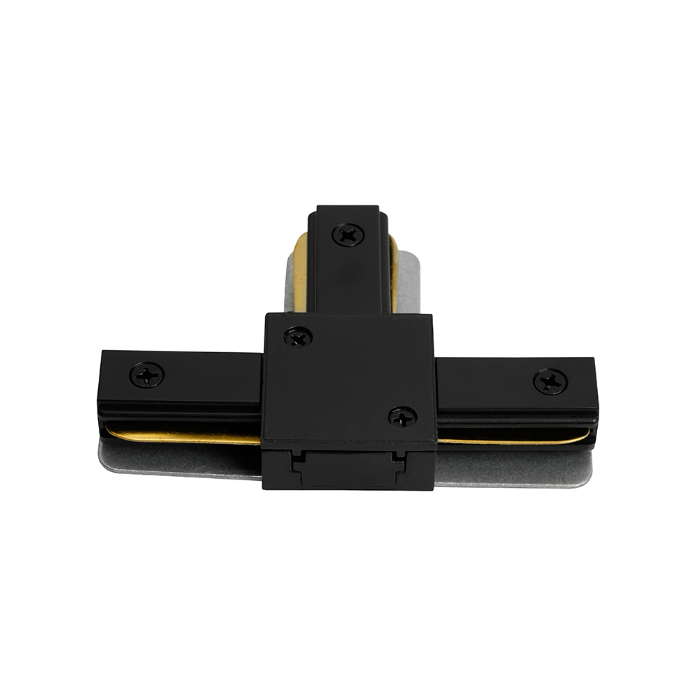 Коннектор Т-образный однофазный  для шинопровода , черный, LD1019