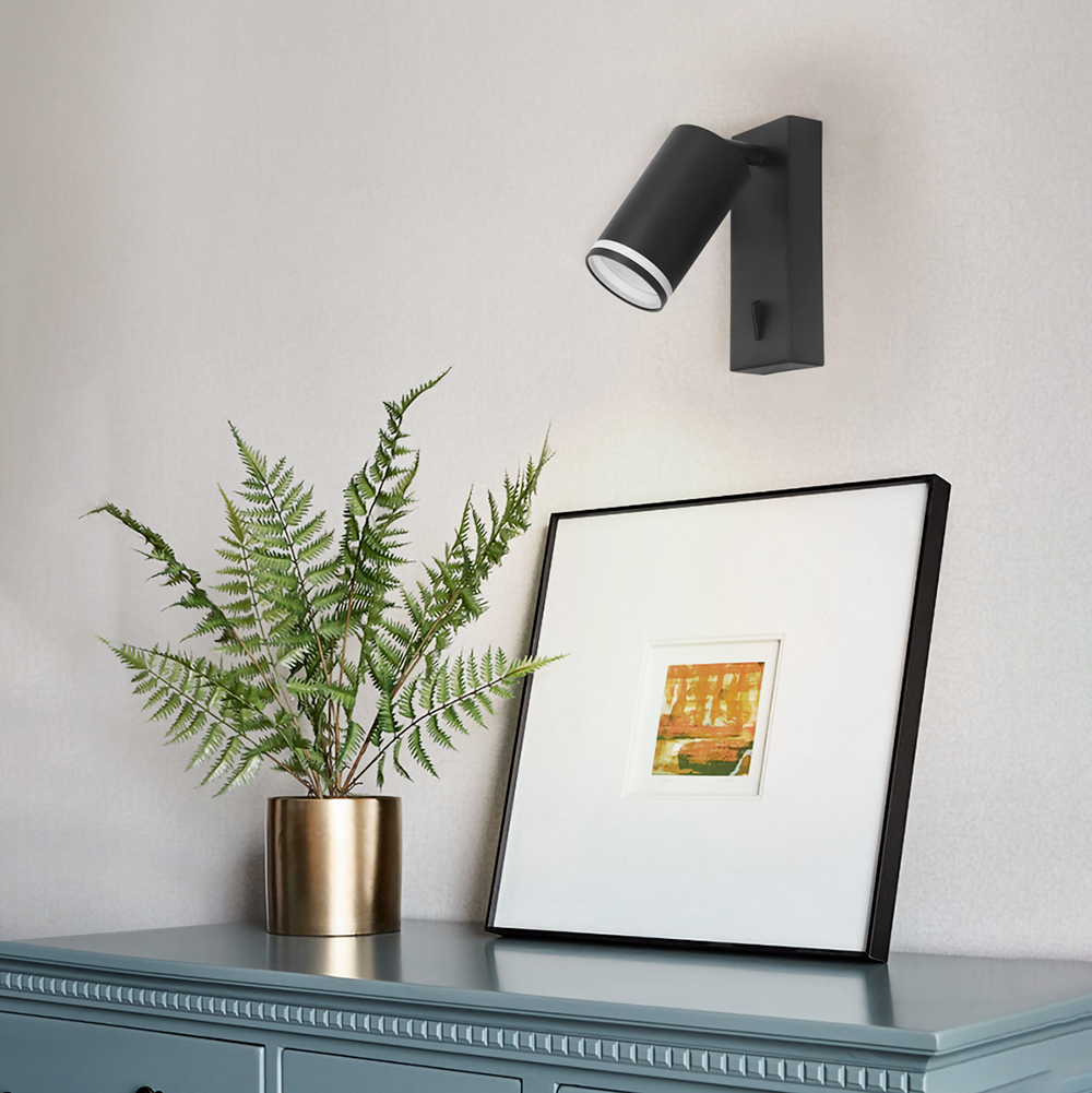 Светильник Feron ML1620 LUNA 35W, 230V, GU10, чёрный Светильник Feron ML1620 LUNA 35W, 230V, GU10, чёрный