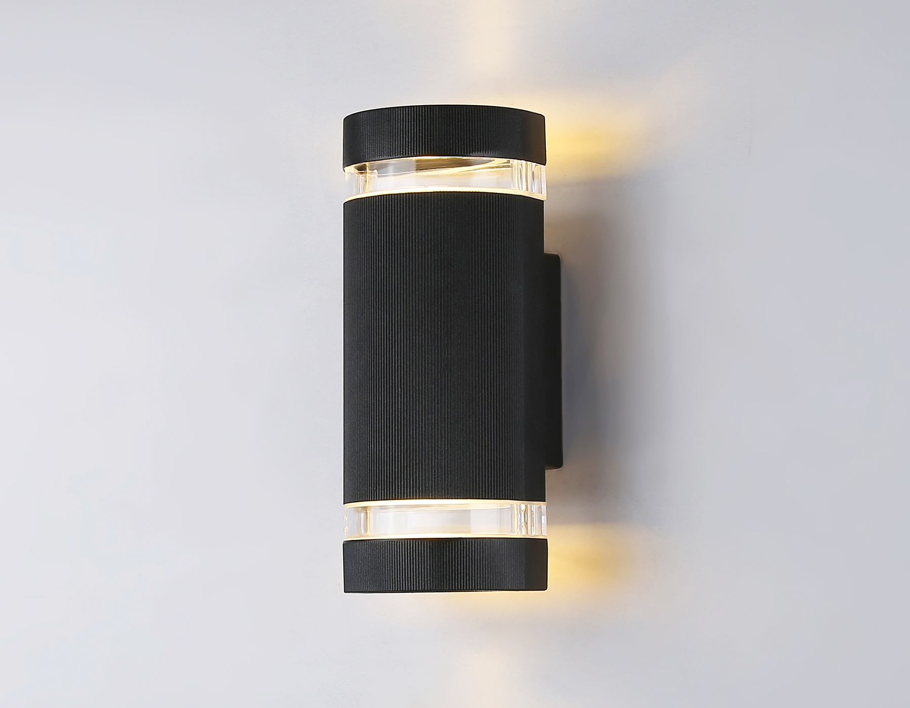 Уличный настенный светильник ST2562/2 BK/CL черный/прозрачный IP54 GU10/2 max 35W 235*100*65