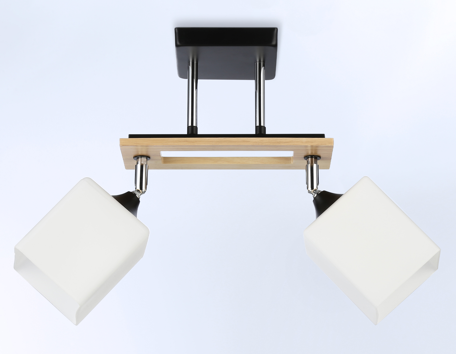 Светильник подвесной Ambrella TR9503/2 BK/CH/FR черный/хром/белый матовый E27/2 max 40W 510*100*270