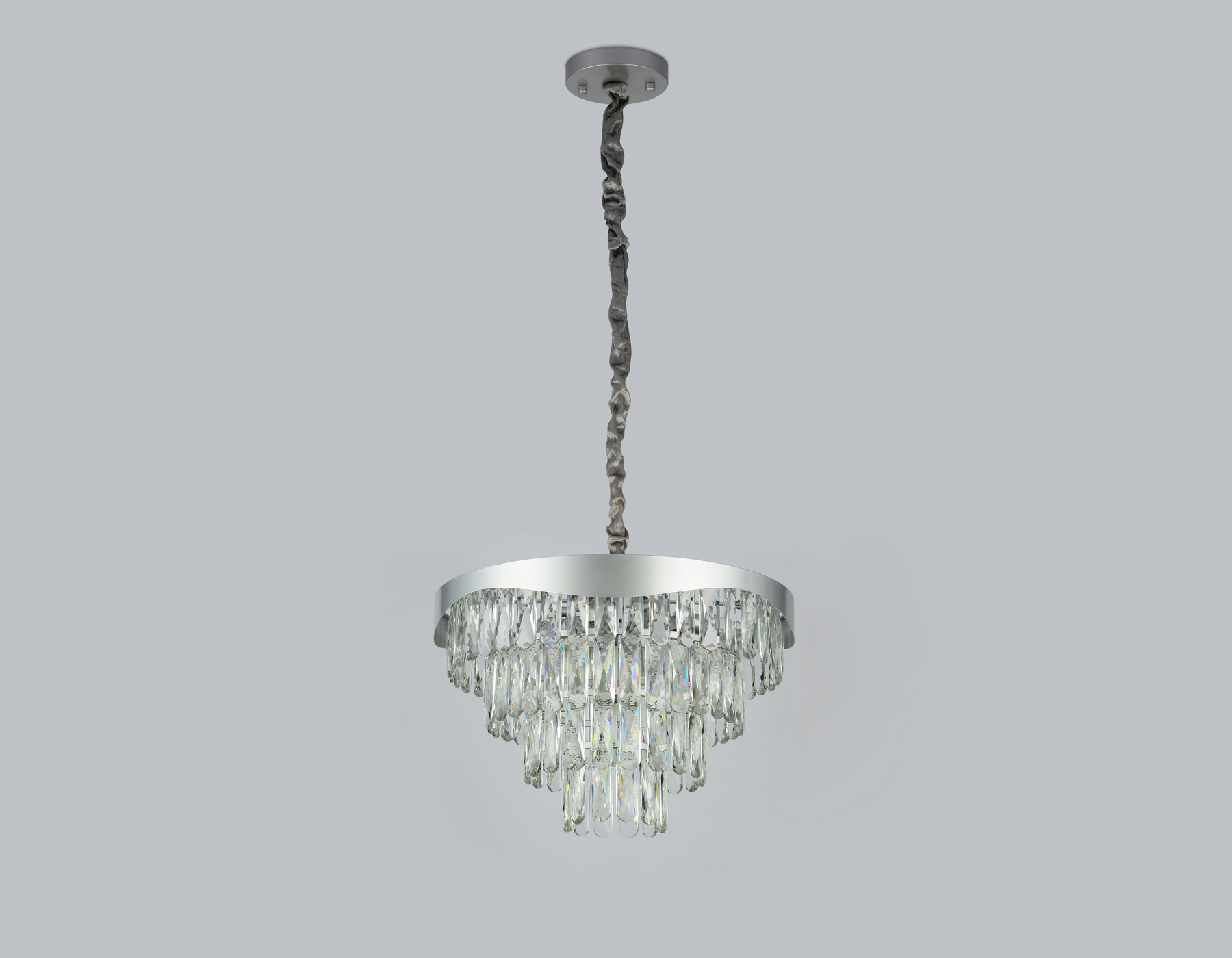 Подвесная люстра с хрусталем Ambrella TR5085 SL/CL серебро/прозрачный E14/6 max 40W