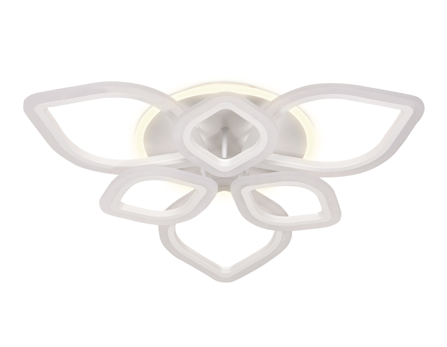 Потолочный светодиодный светильник Ambrella FA515/3+3 WH белый 126W+28W 700*700*120 (ПДУ РАДИО 2.4)