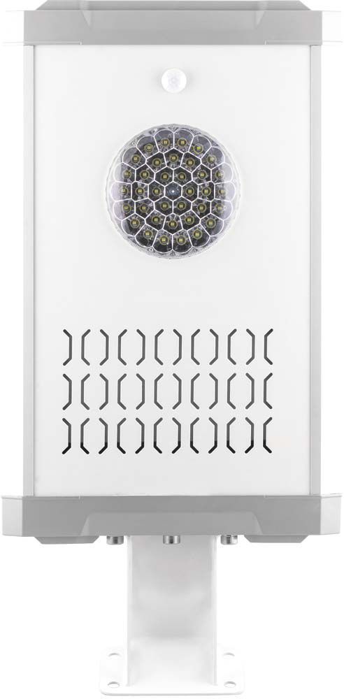 Светодиодный уличный фонарь консольный на солнечной батарее Feron SP2334 5W 6400K с датчиком движения, серый